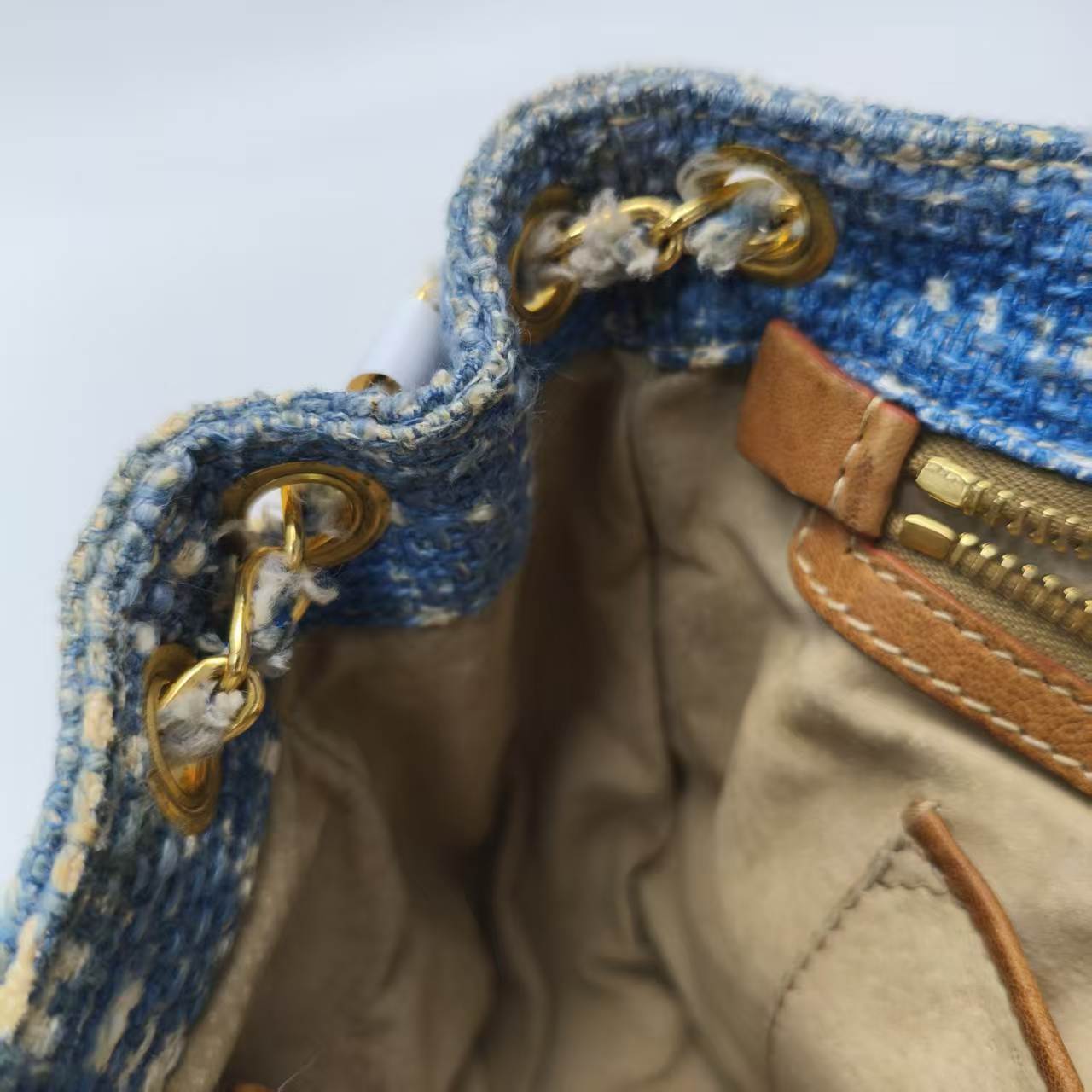 【*Shipped from: China*】PRADA Linen Shoulder Bag — view 10