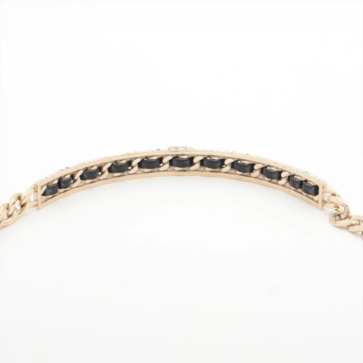 Cocomark B23P Choker GP x Rhinestone x Leather Gold — view 3