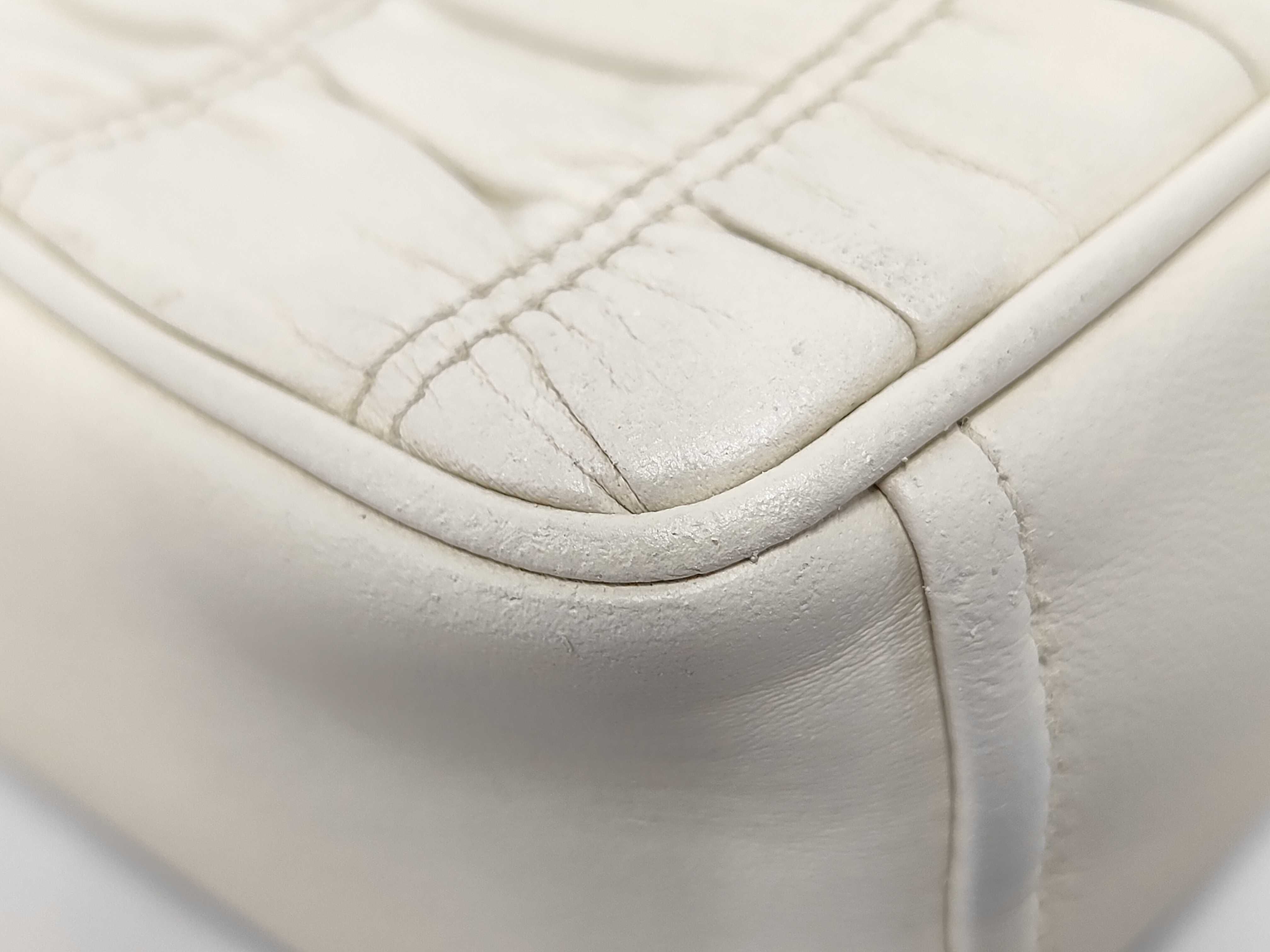Gathered Nappa Leather Chain Shoulder Bag — view 4