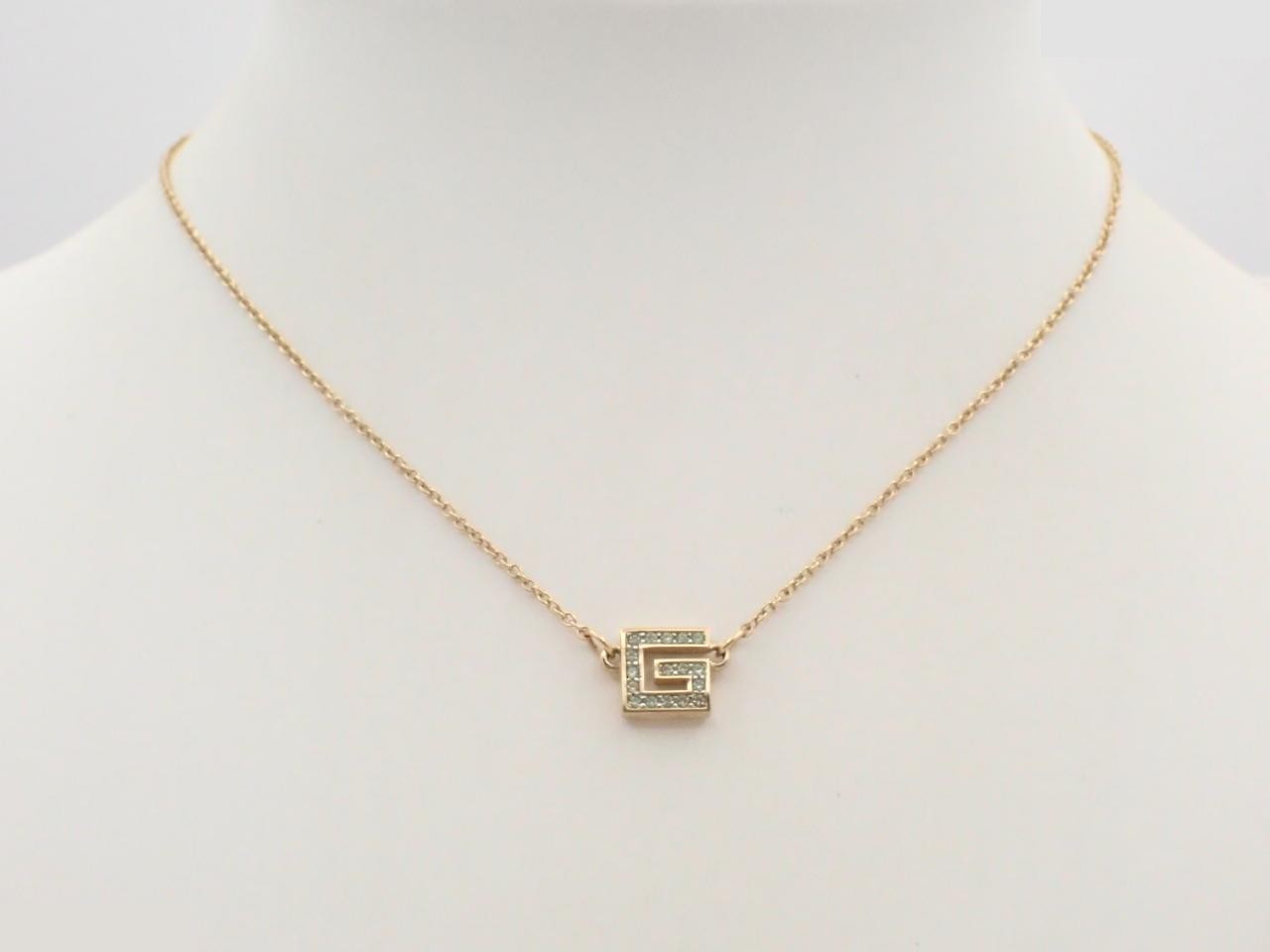 Gold necklace, chain approximately 39cm — view 3