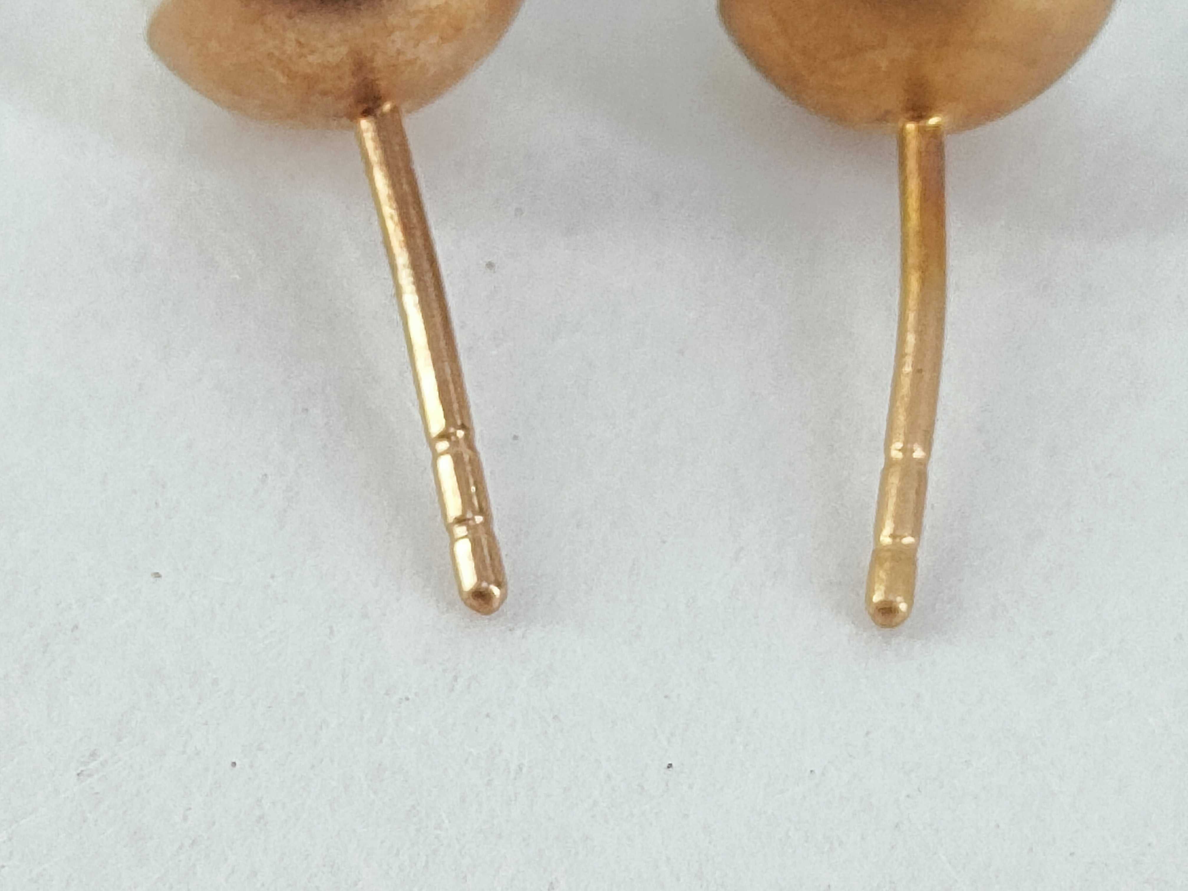 Tribal Flower Pearl Earrings — view 4