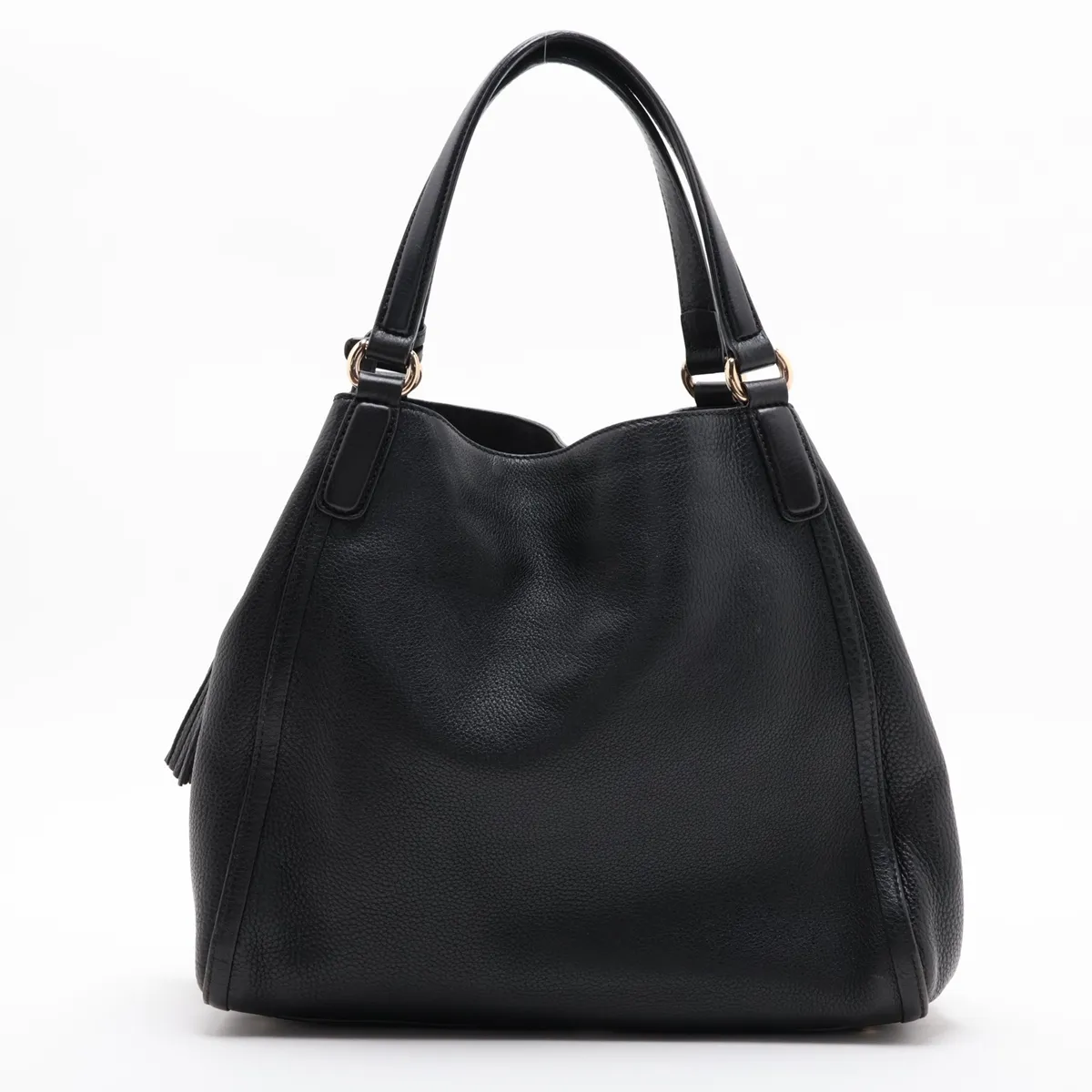 Soho Leather Handbag, Black, 282309 — view 2