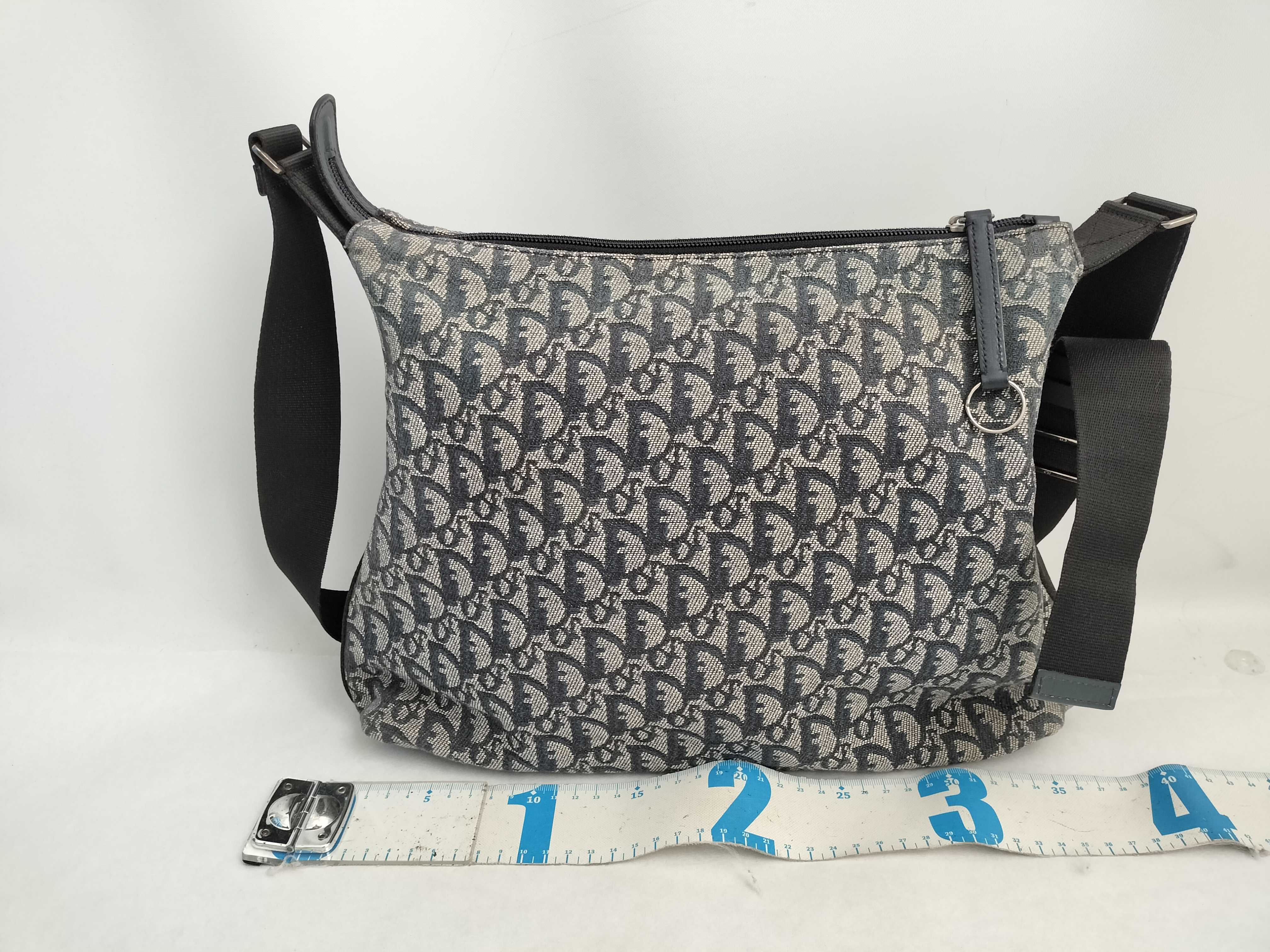 Trotter Dior Shoulder Bag Canvas Navy Trotter Shoulder Bag — view 2