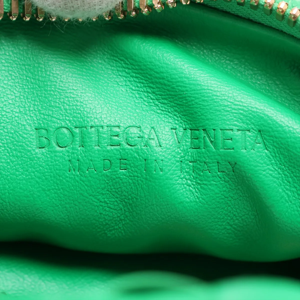 Intrecciato Mini Jodie Leather Handbag, Green — view 8