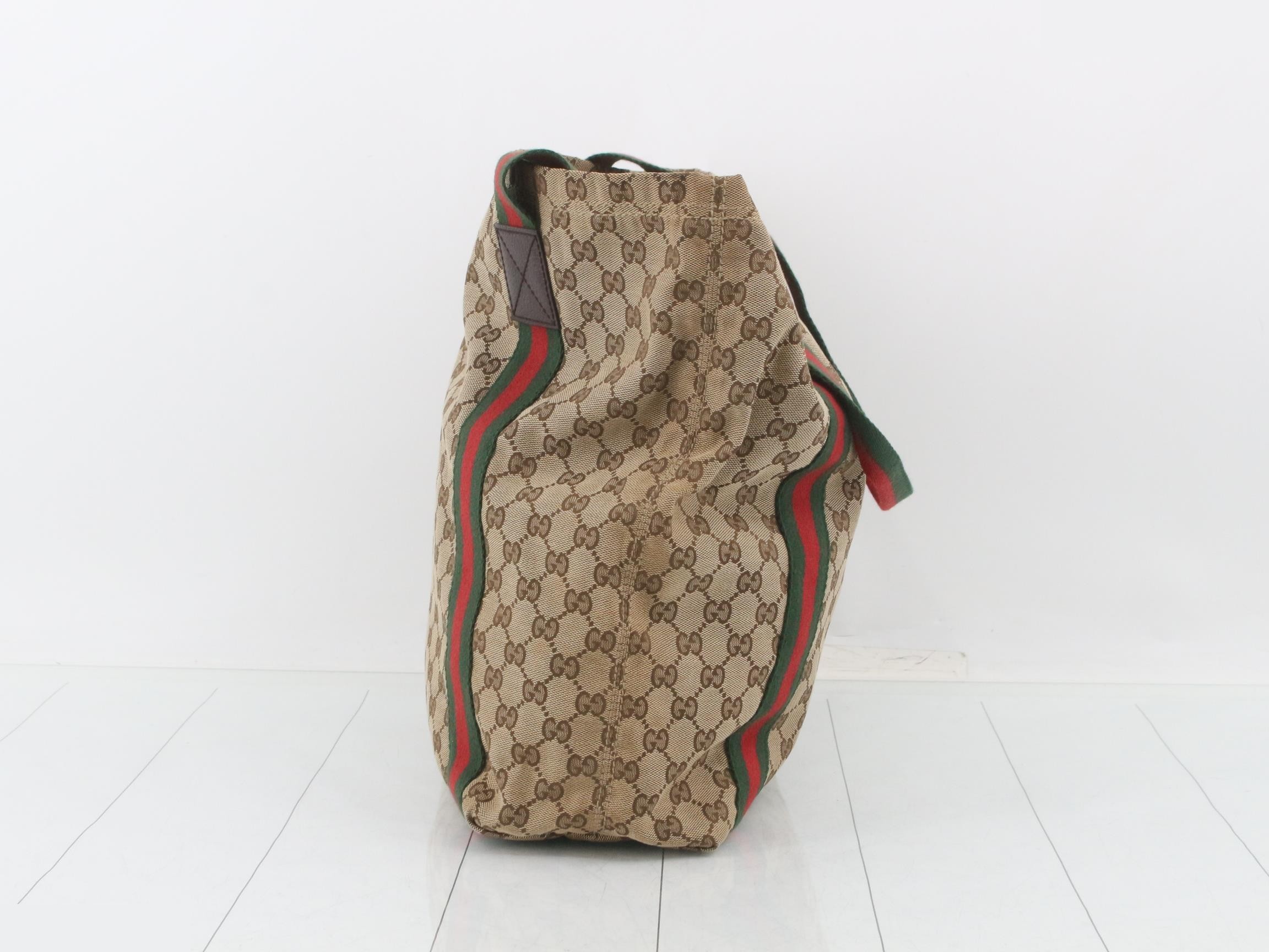 GG Canvas Sherry Line Tote Bag — view 3