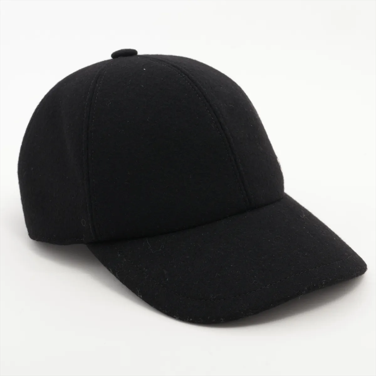 Coco Mark Cap, Cashmere, Black. Shows signs of wear, — view 2