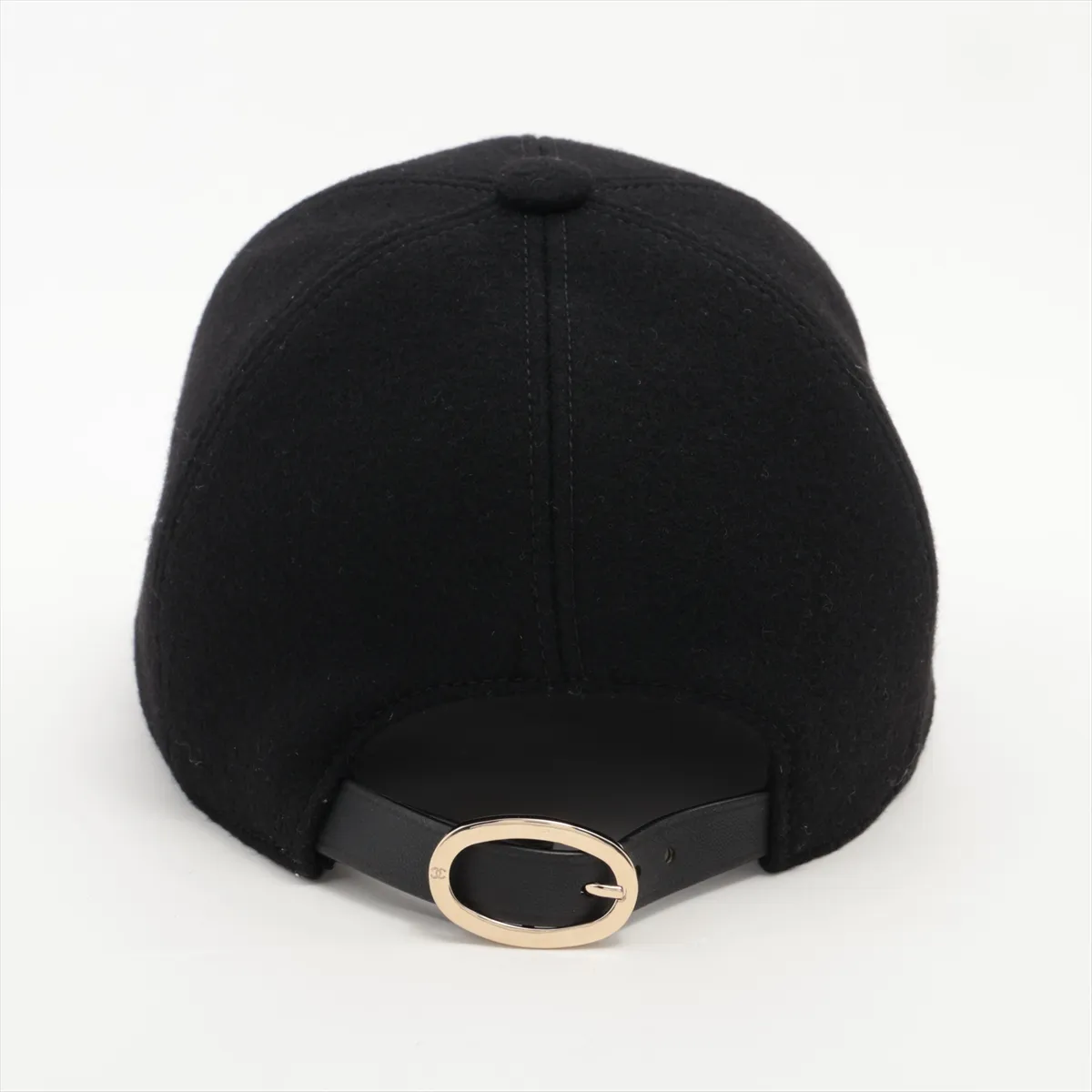Coco Mark Cap, Cashmere, Black. Shows signs of wear, — view 3
