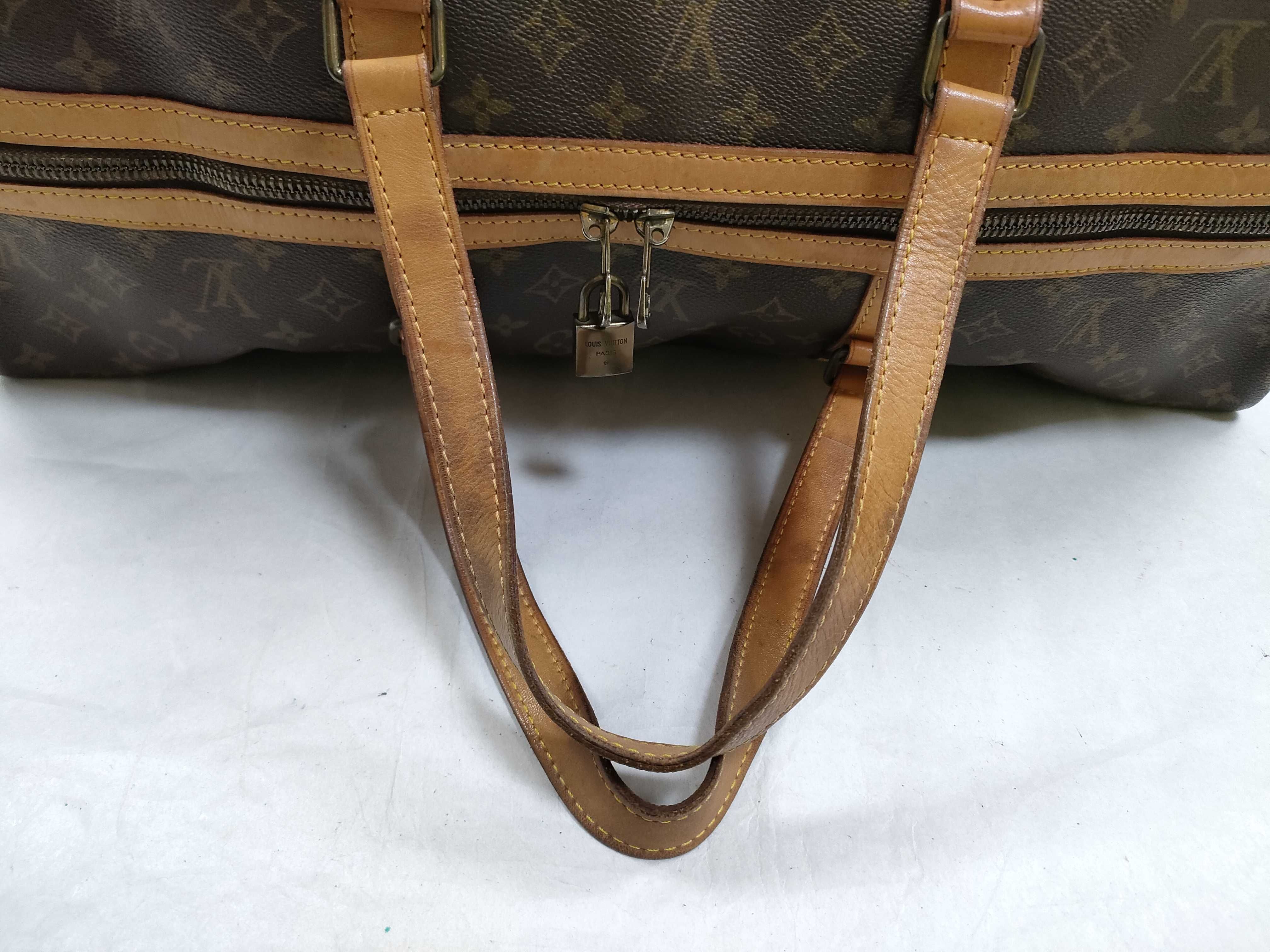 Monogram Louis Vuitton Monogram Saxophone 55 M41622 842 Boston Bag — view 3