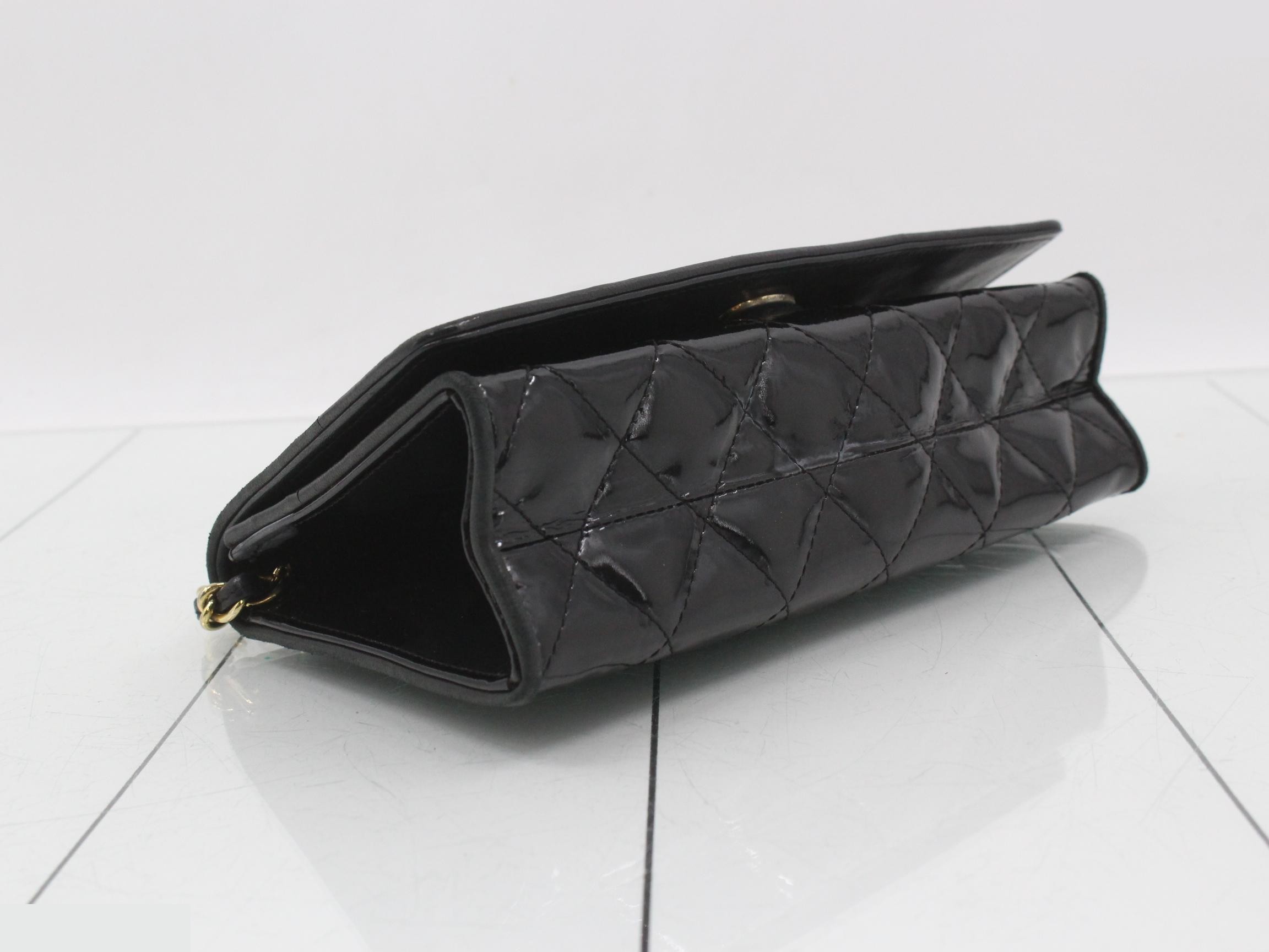 Enamel Tassel Chain Shoulder Bag, Black — view 5