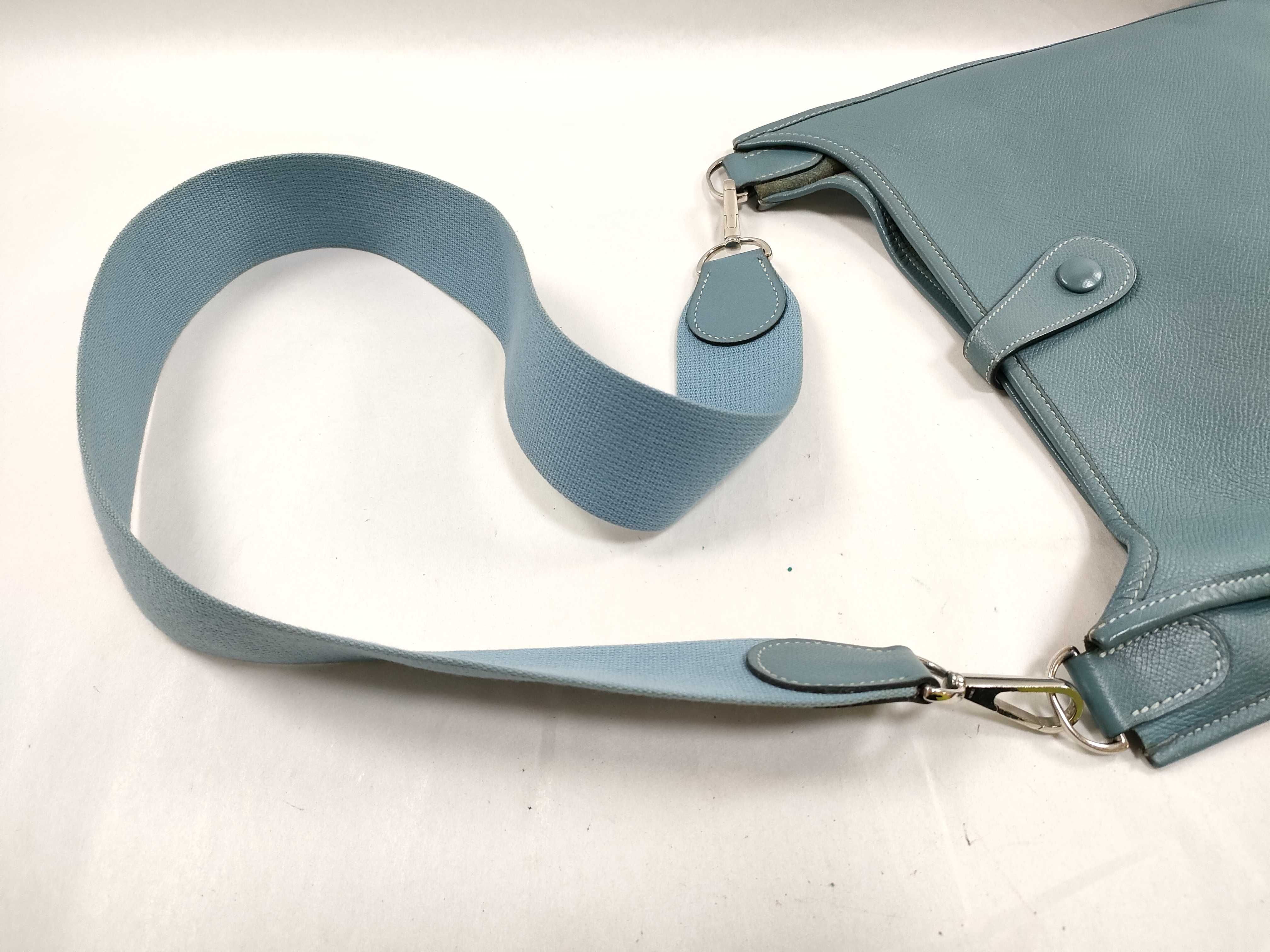 Evelyne 1 PM Shoulder Bag ( Stamp J, Blue Jean) — view 3