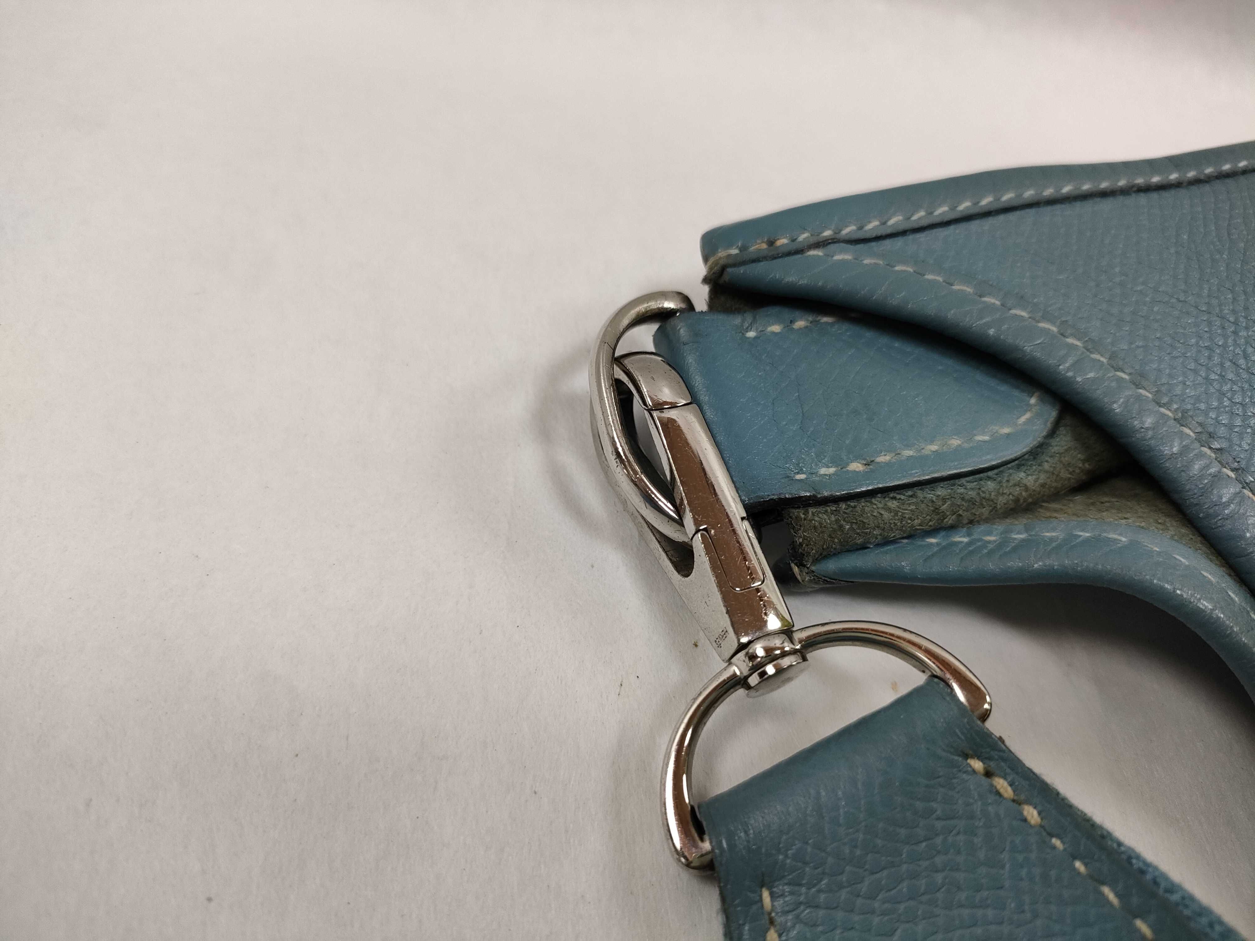 Evelyne 1 PM Shoulder Bag ( Stamp J, Blue Jean) — view 5