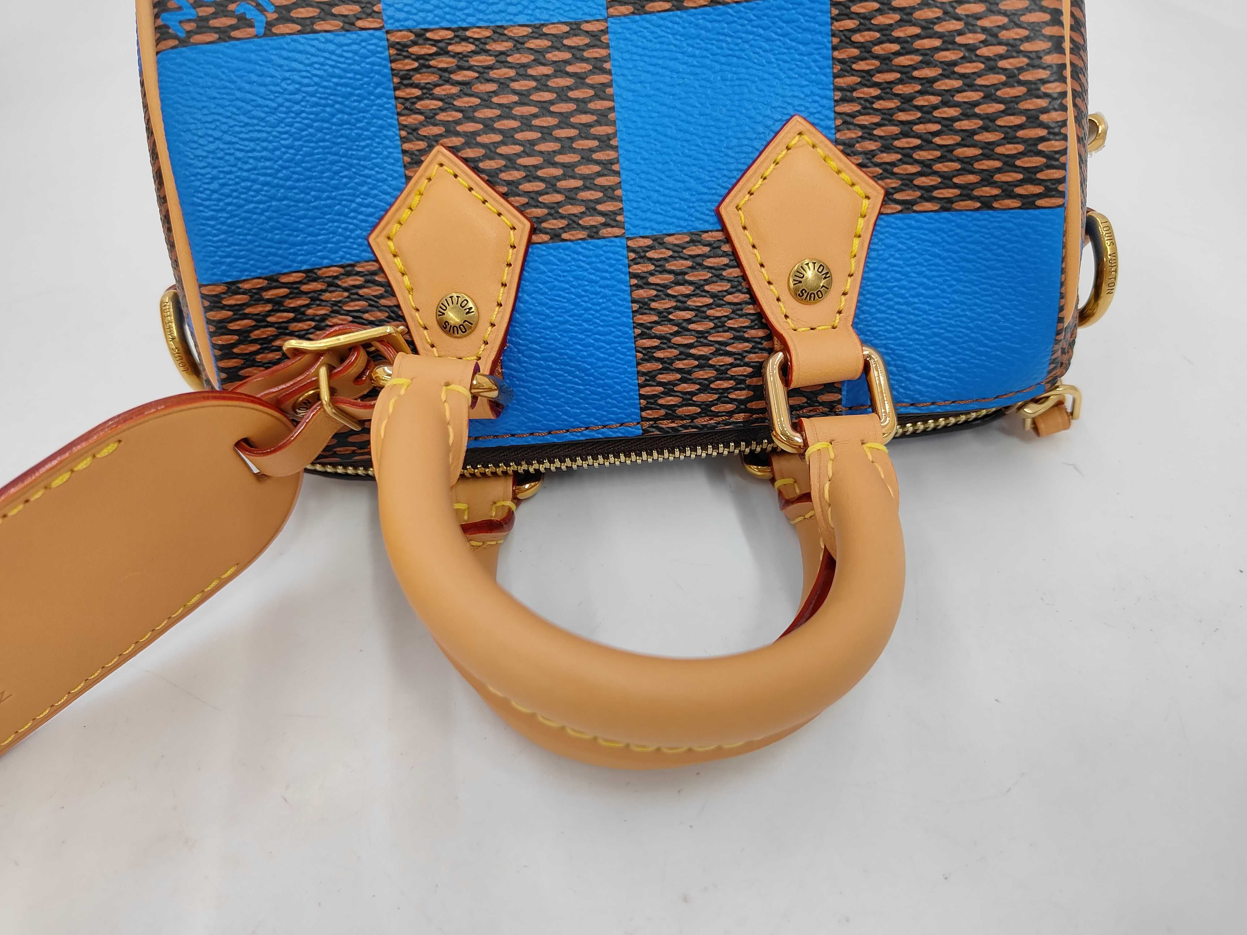 Speedy Bandoulière 18 Damier Pop Blue N40595 RFID Shoulder Bag — view 5