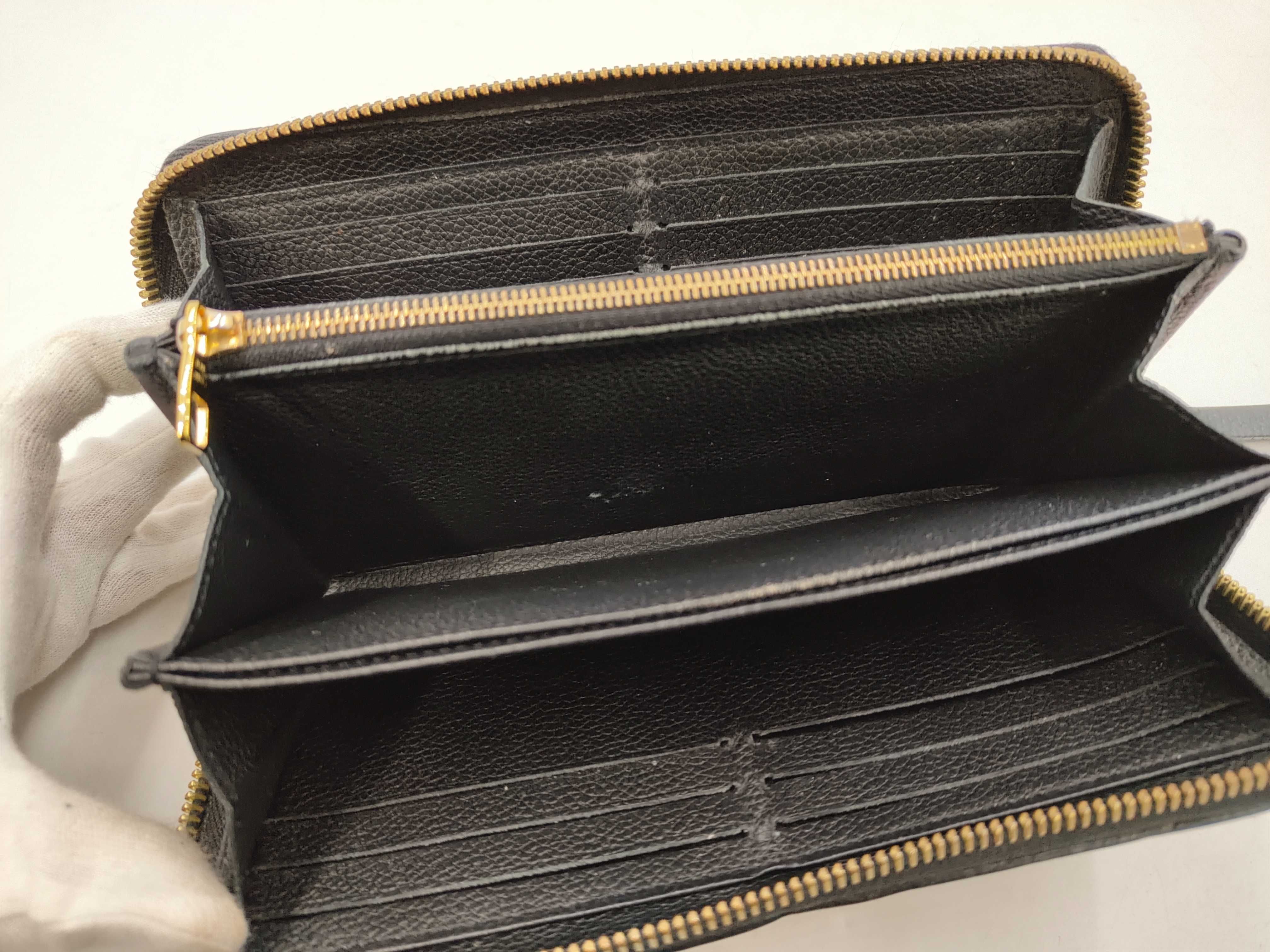 Monogram Empreinte LV Long Wallet Black — view 5