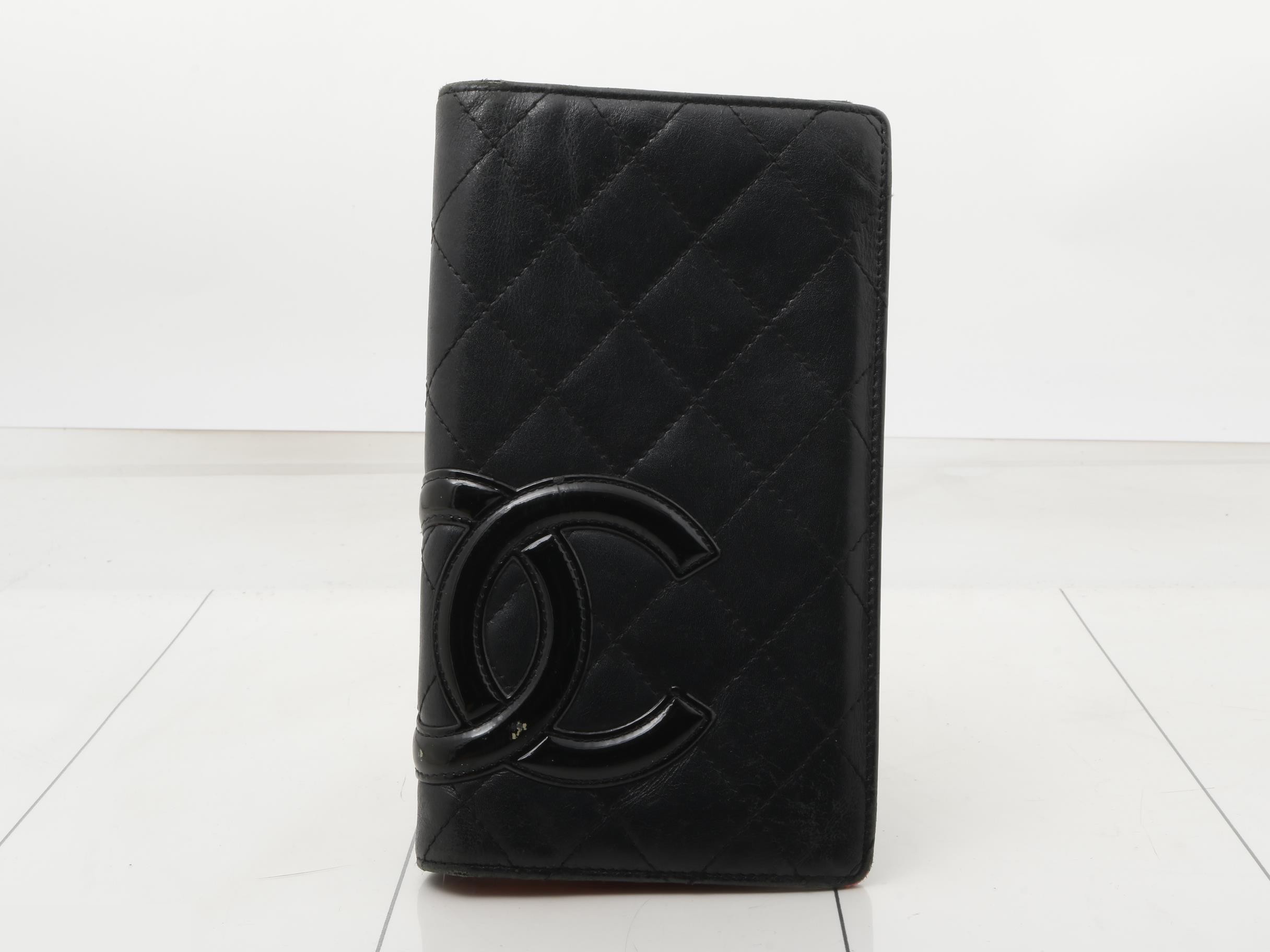 Cambon Line (bag) and wallet, black.