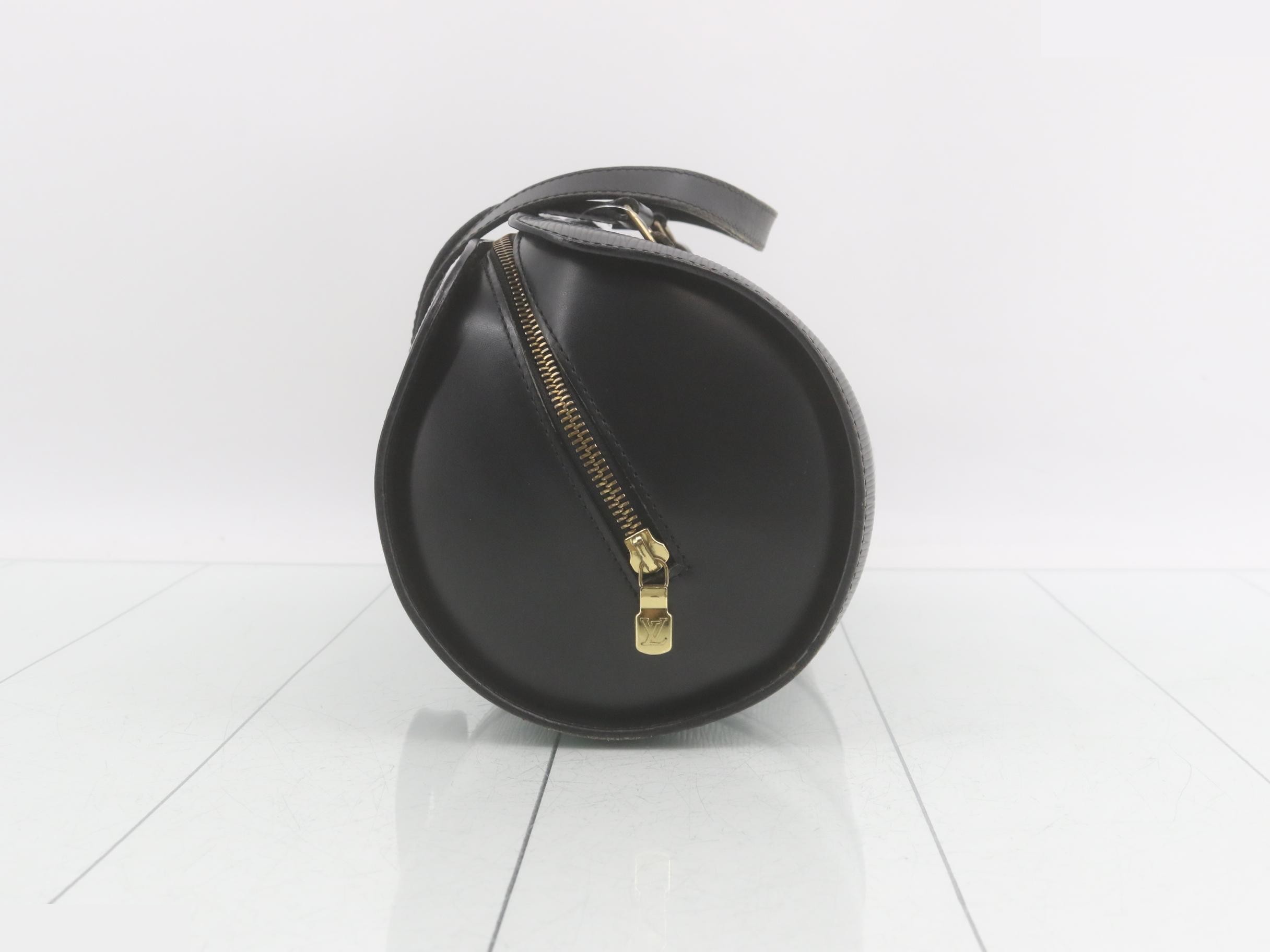 Epi Soufflot Handbag Mini Boston Pouch Black — view 4
