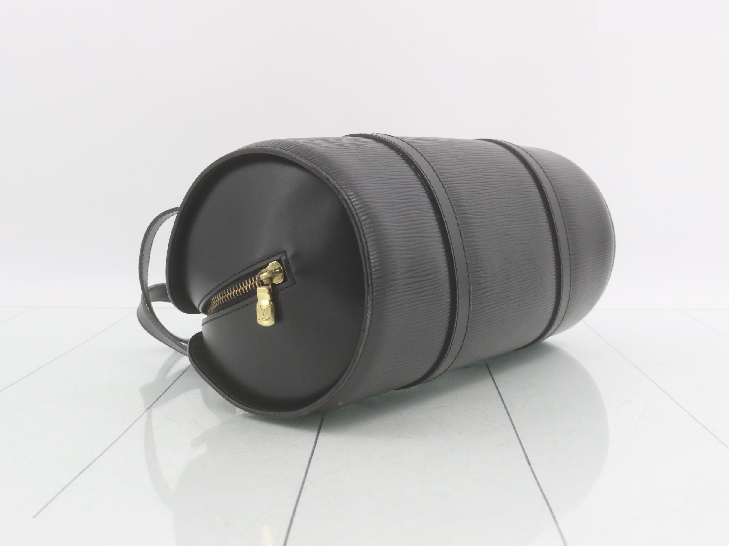 Epi Soufflot Handbag Mini Boston Pouch Black — view 5
