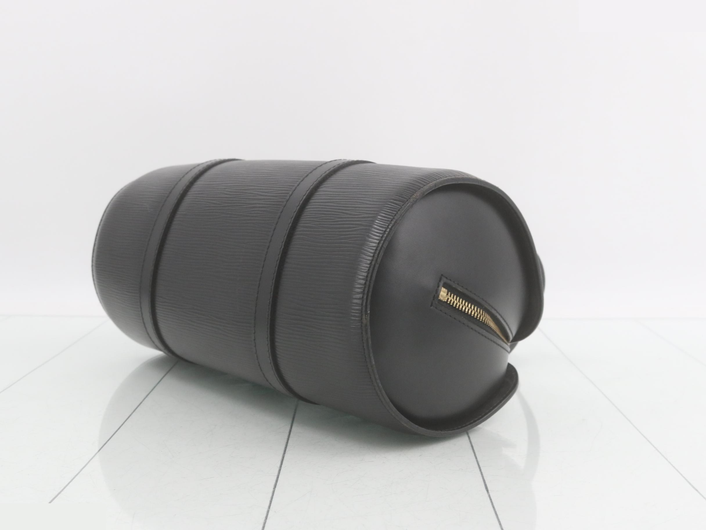 Epi Soufflot Handbag Mini Boston Pouch Black — view 6