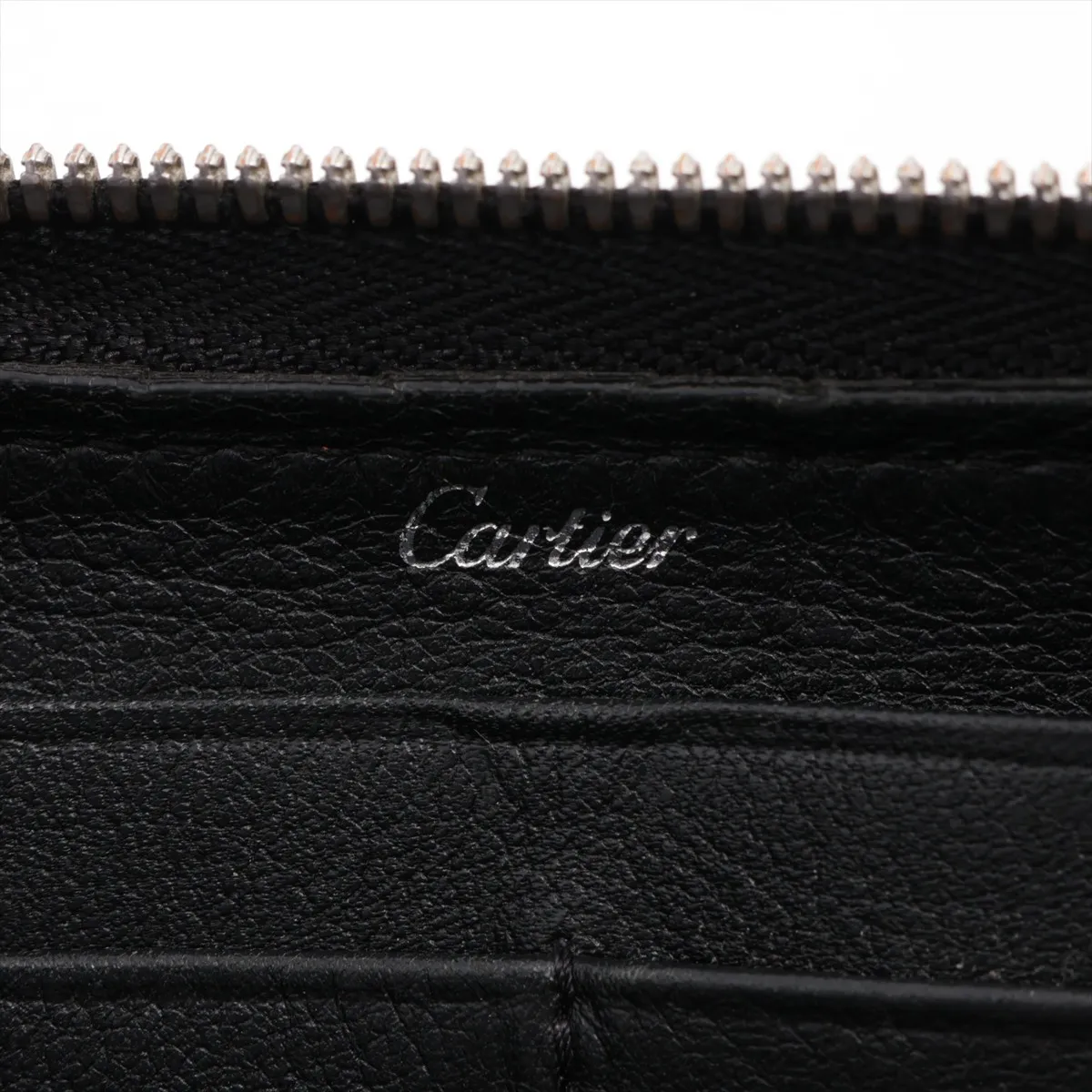 Happy Birthday Patent Leather Round Zip Wallet, Black — view 9
