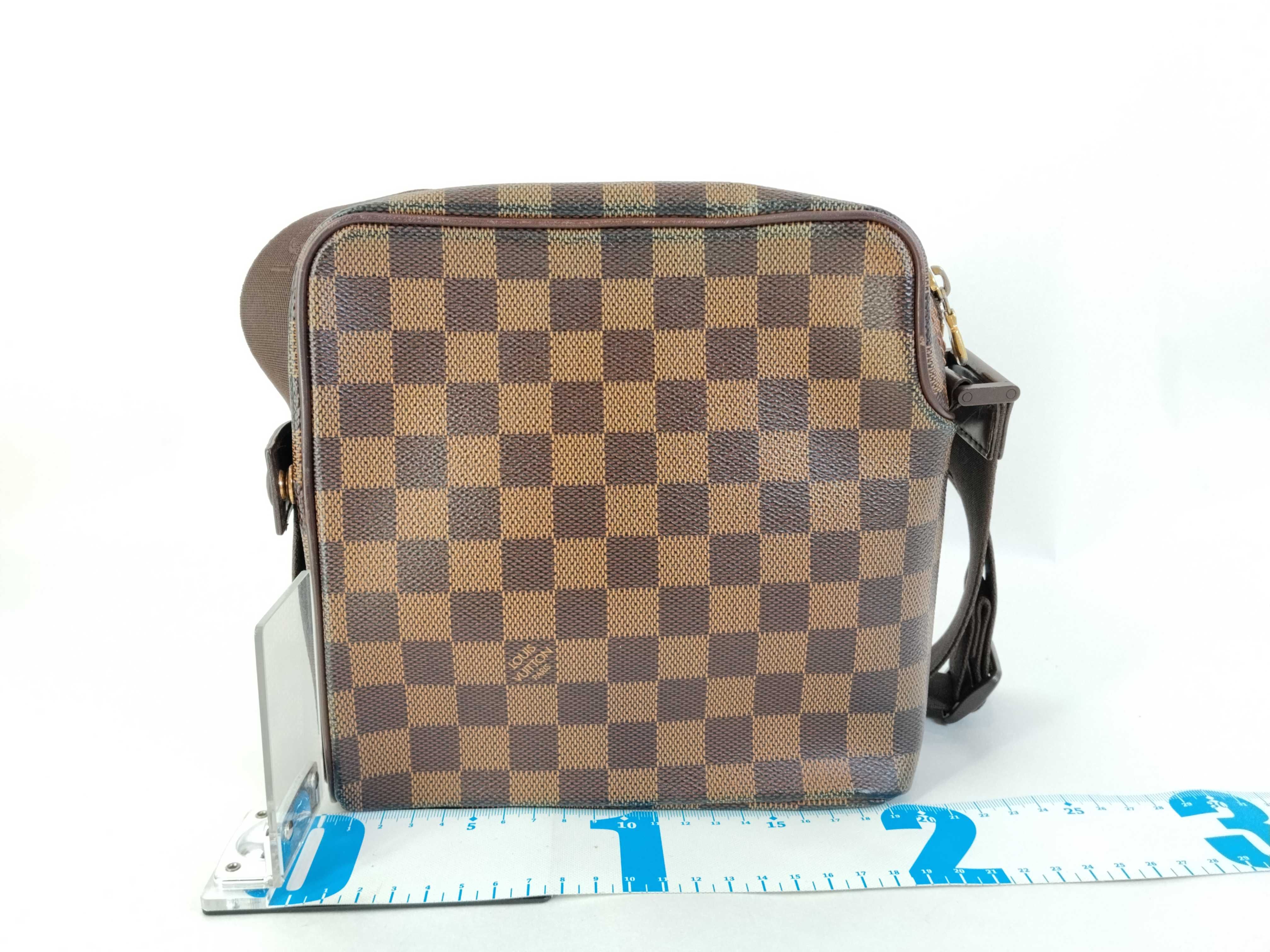 Damier Olaf PM N41442 MI0066 Brown Shoulder Bag — view 2