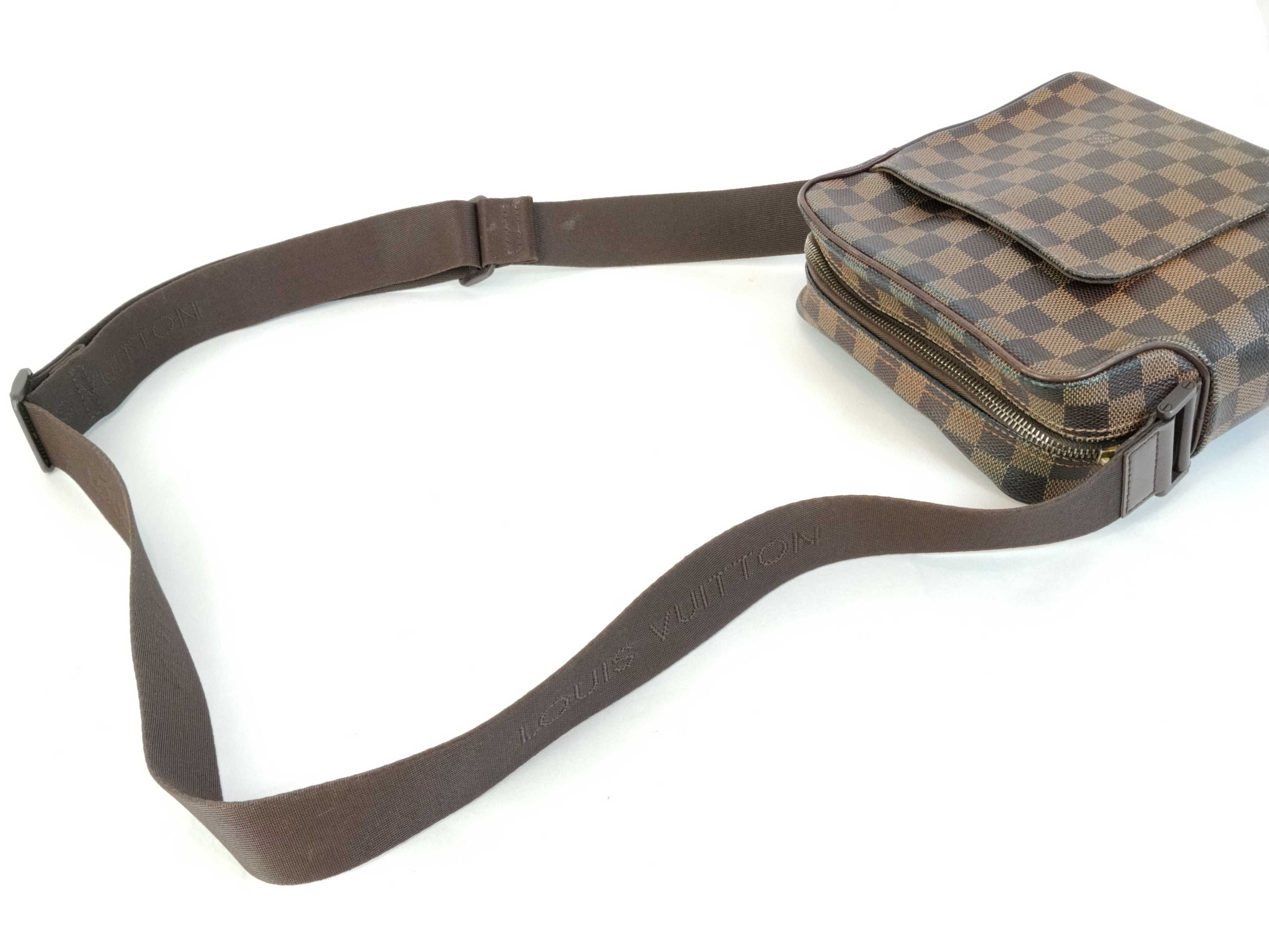 Damier Olaf PM N41442 MI0066 Brown Shoulder Bag — view 3