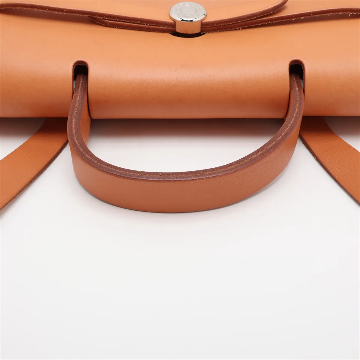 Herbag Ad PM Toile H x Vache Hunter Beige x Brown Silver Hardware G: 2003 — view 5