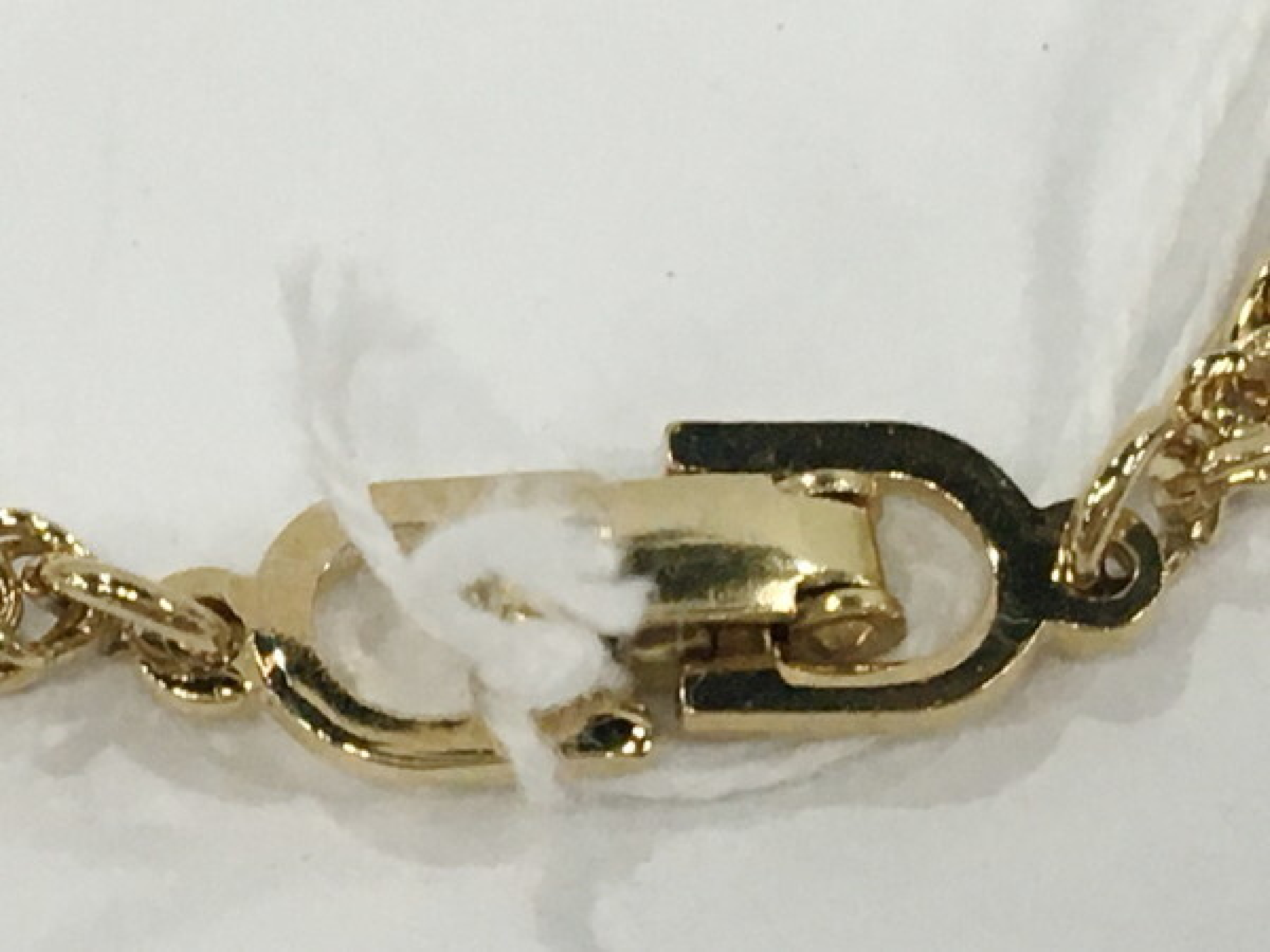 Gold Twist Chain Necklace, 44cm — view 5