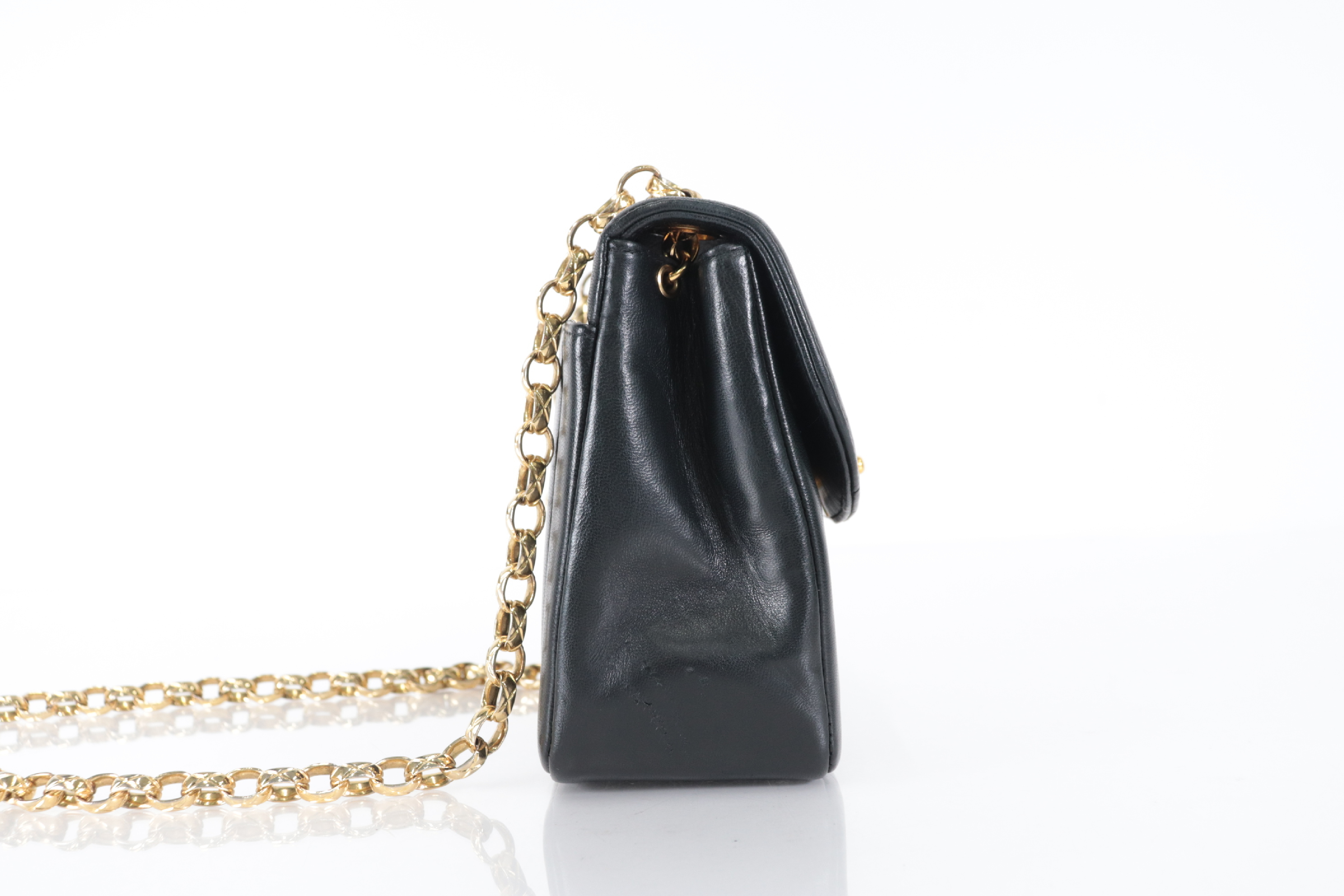 Mademoiselle Lambskin Bijou Chain Shoulder Bag (Series 2) — view 3