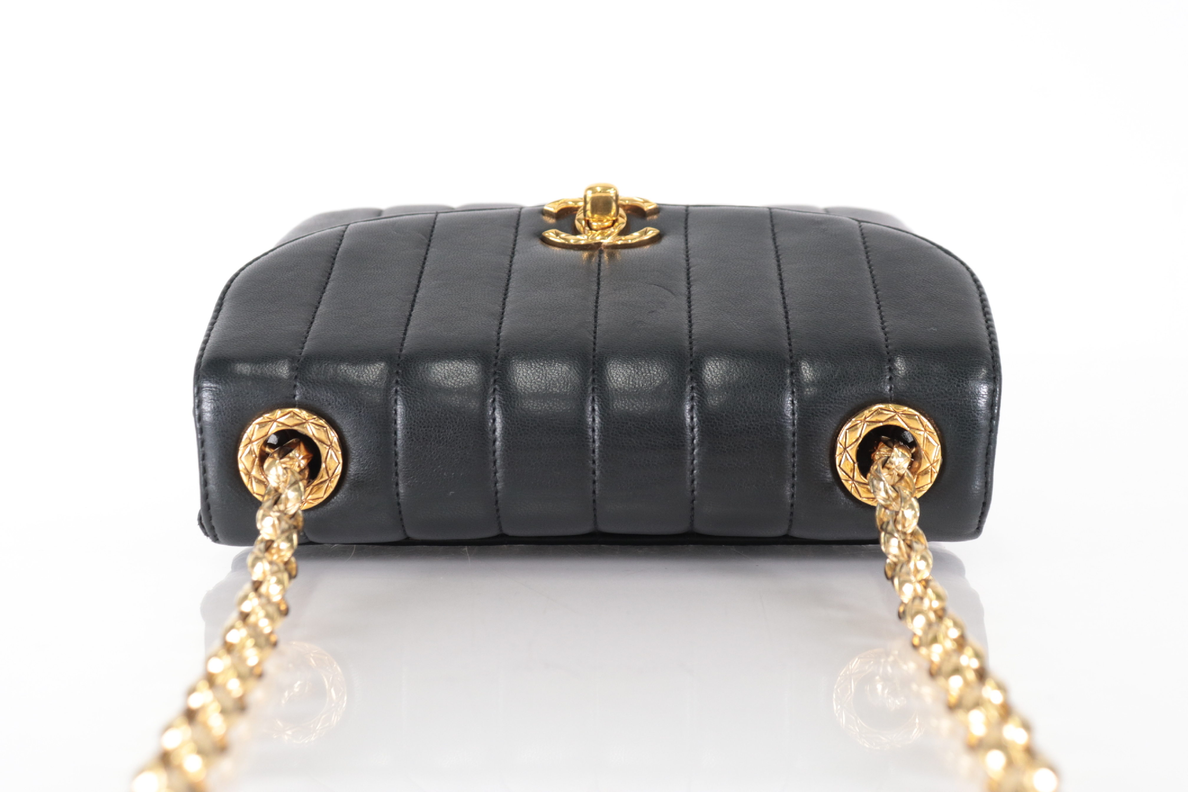 Mademoiselle Lambskin Bijou Chain Shoulder Bag (Series 2) — view 5