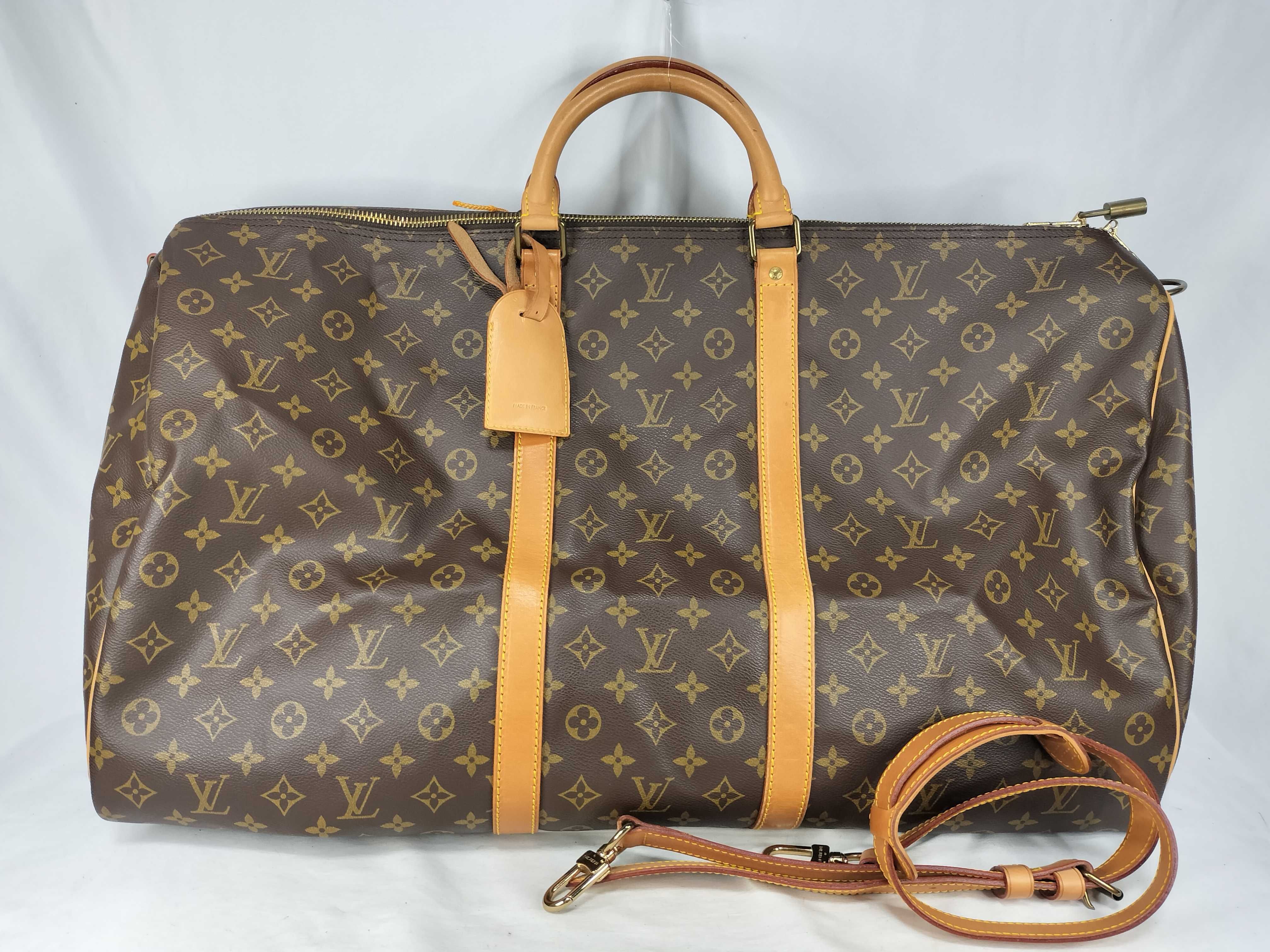 Monogram Keepall 60 Bandoulière Boston Bag