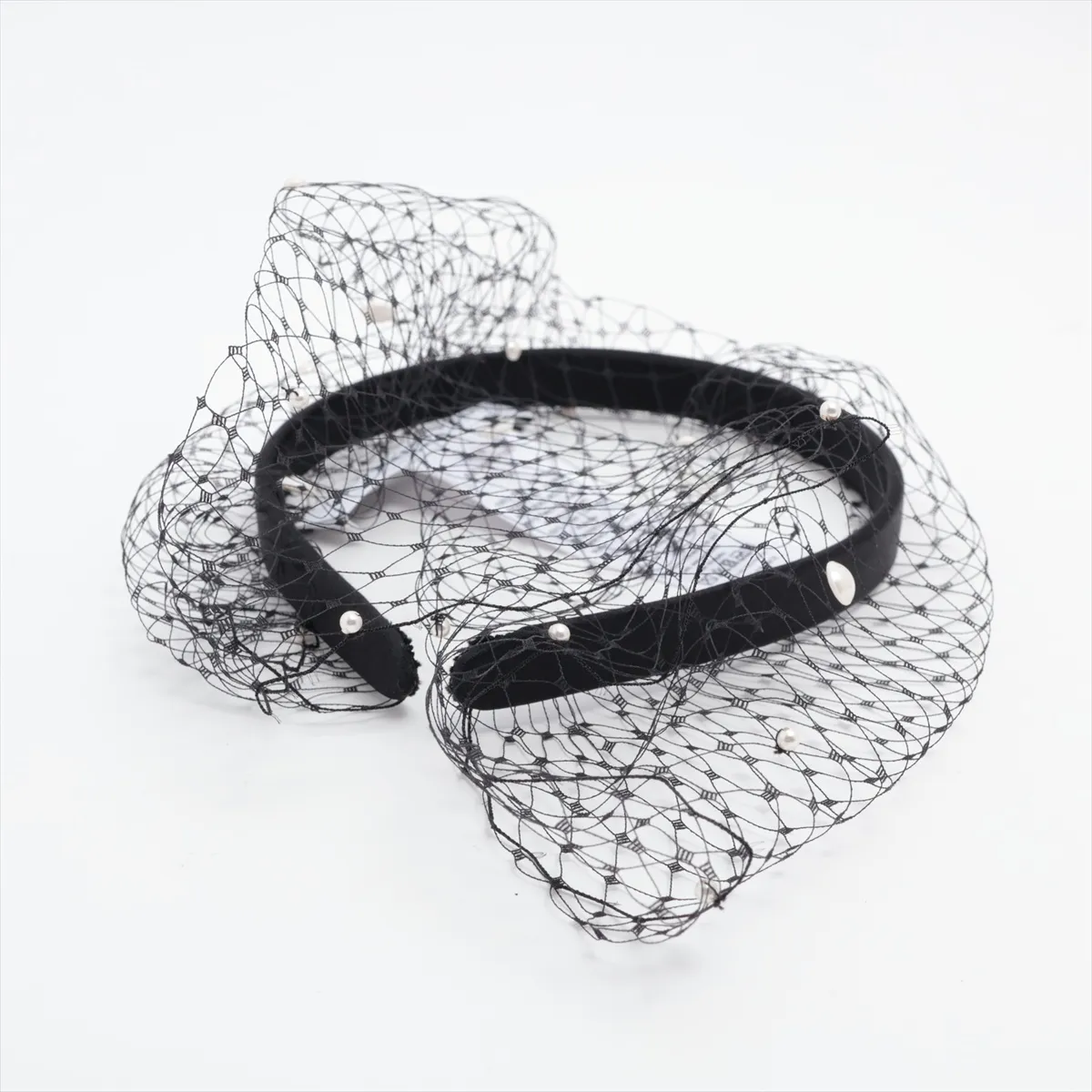 64ESS986X100 Headband, Silk, Black. — view 2