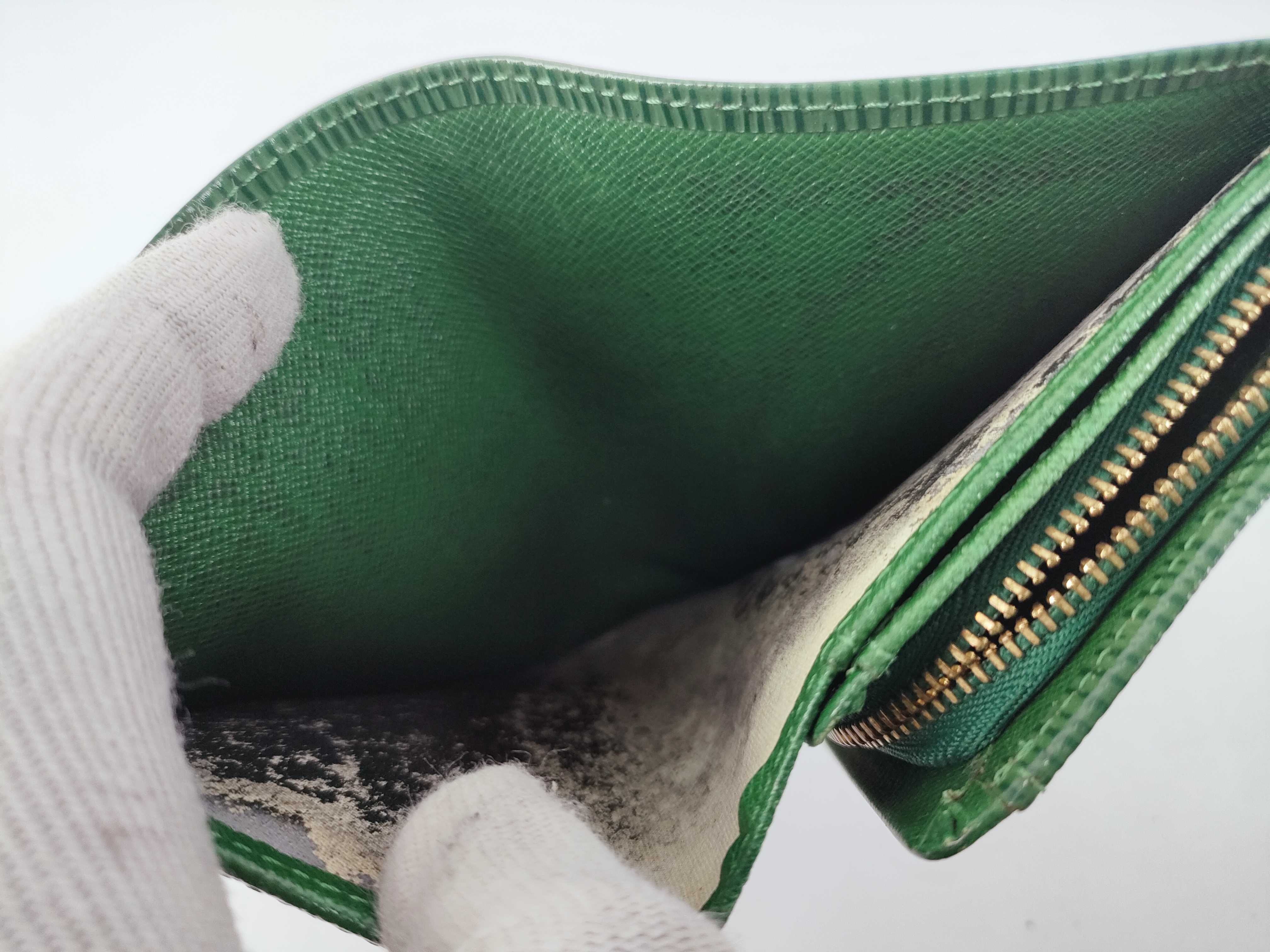 Epi Leather Green Wallet — view 13