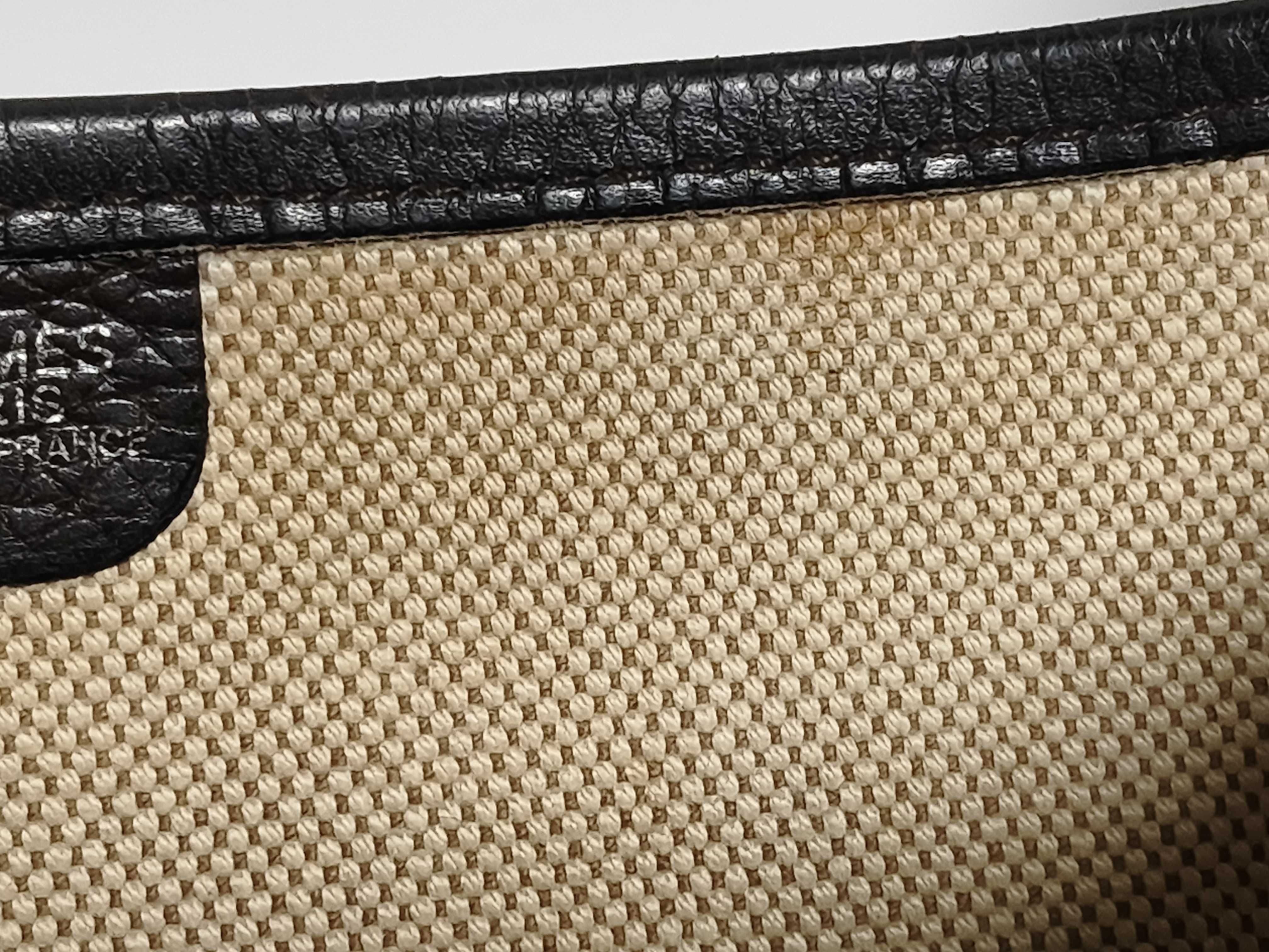 Evelyne Hermes Evelyne II 33 GM Toile H x Taurillon Clemence Brown Silver Hardware I: 2005 Shoulder Bag — view 15