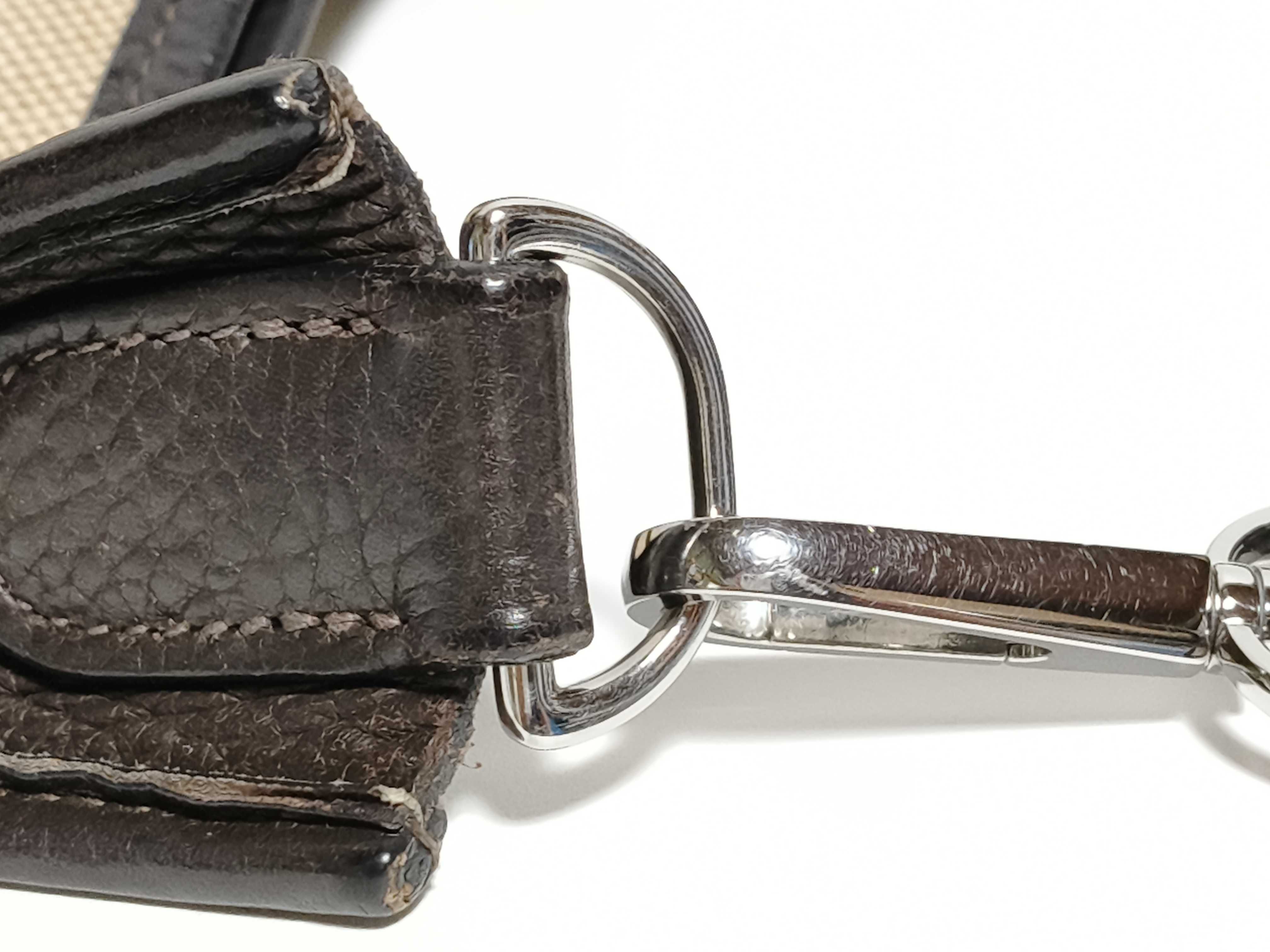 Evelyne Hermes Evelyne II 33 GM Toile H x Taurillon Clemence Brown Silver Hardware I: 2005 Shoulder Bag — view 5
