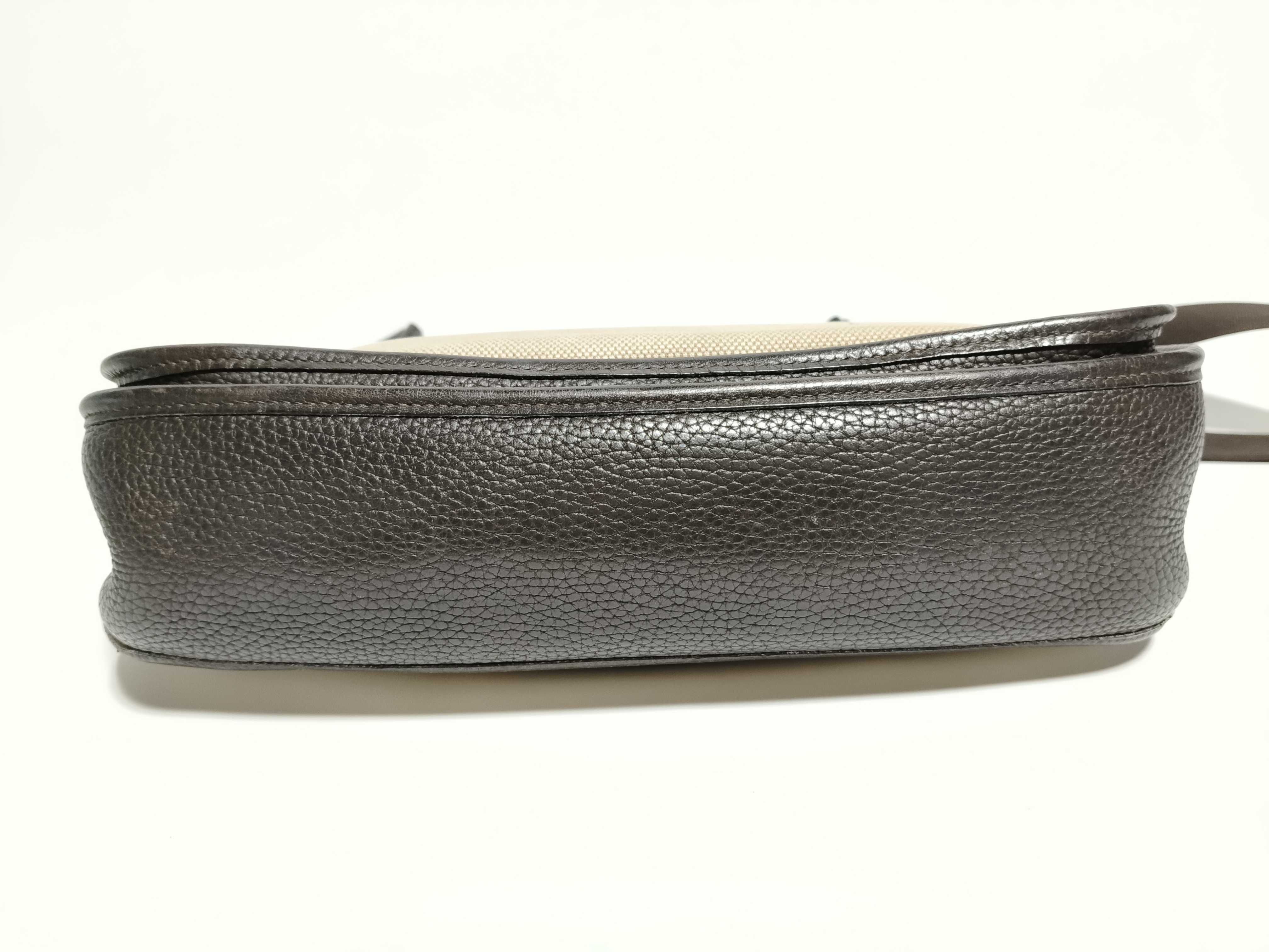 Evelyne Hermes Evelyne II 33 GM Toile H x Taurillon Clemence Brown Silver Hardware I: 2005 Shoulder Bag — view 7