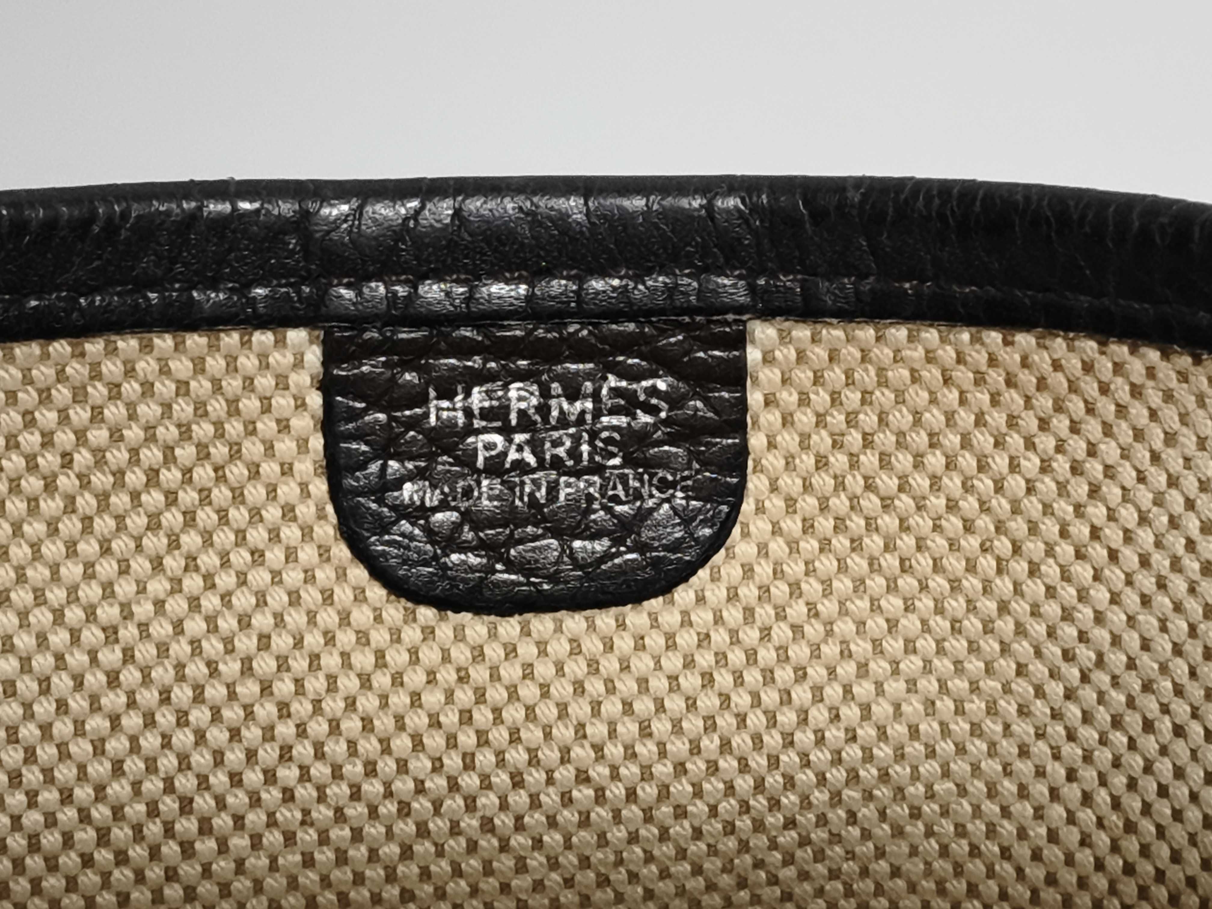 Evelyne Hermes Evelyne II 33 GM Toile H x Taurillon Clemence Brown Silver Hardware I: 2005 Shoulder Bag — view 10