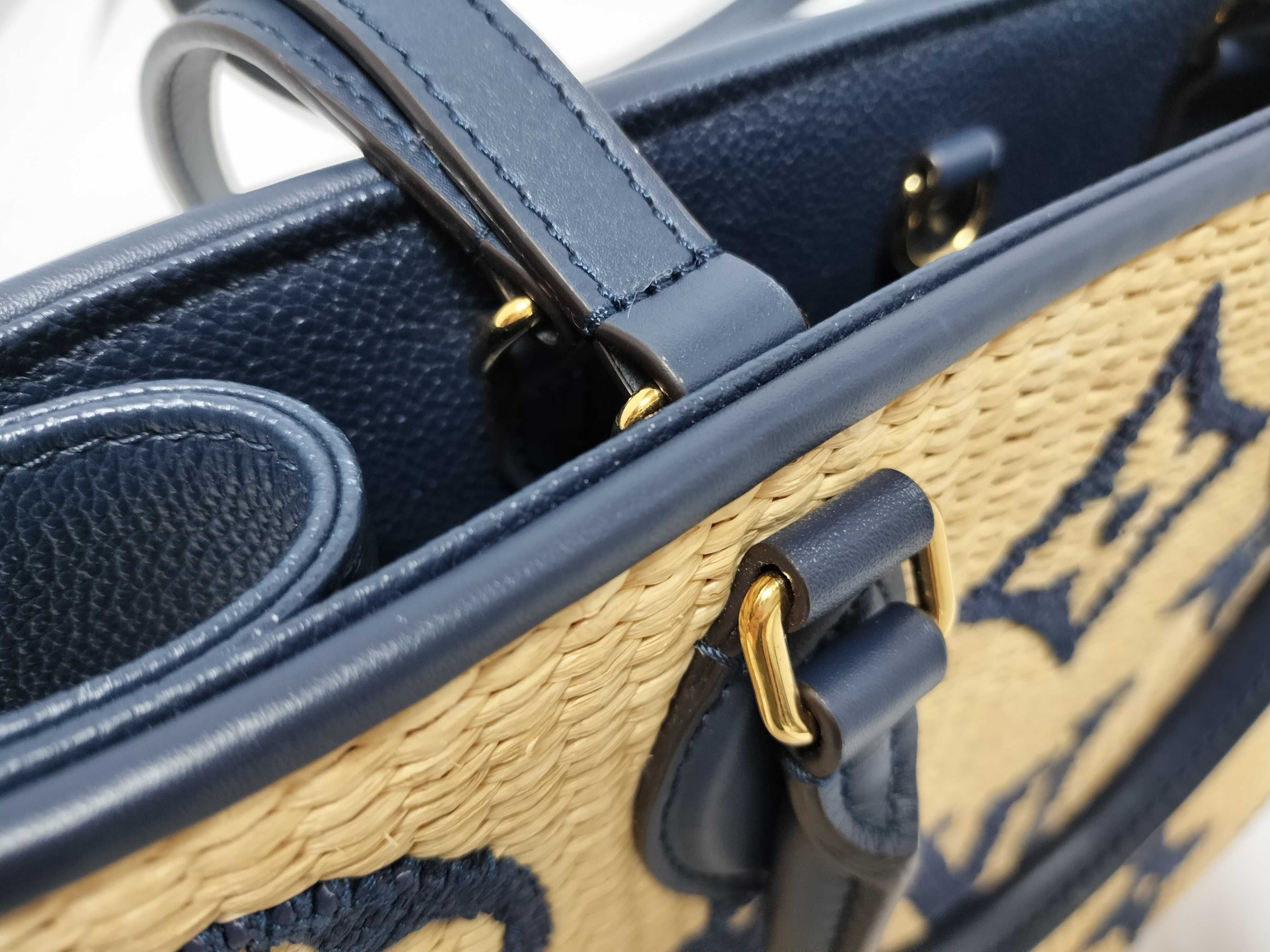 LV Monogram OnTheGo Raffia-like Textile M57723 FOID Confirmed Handbag — view 5