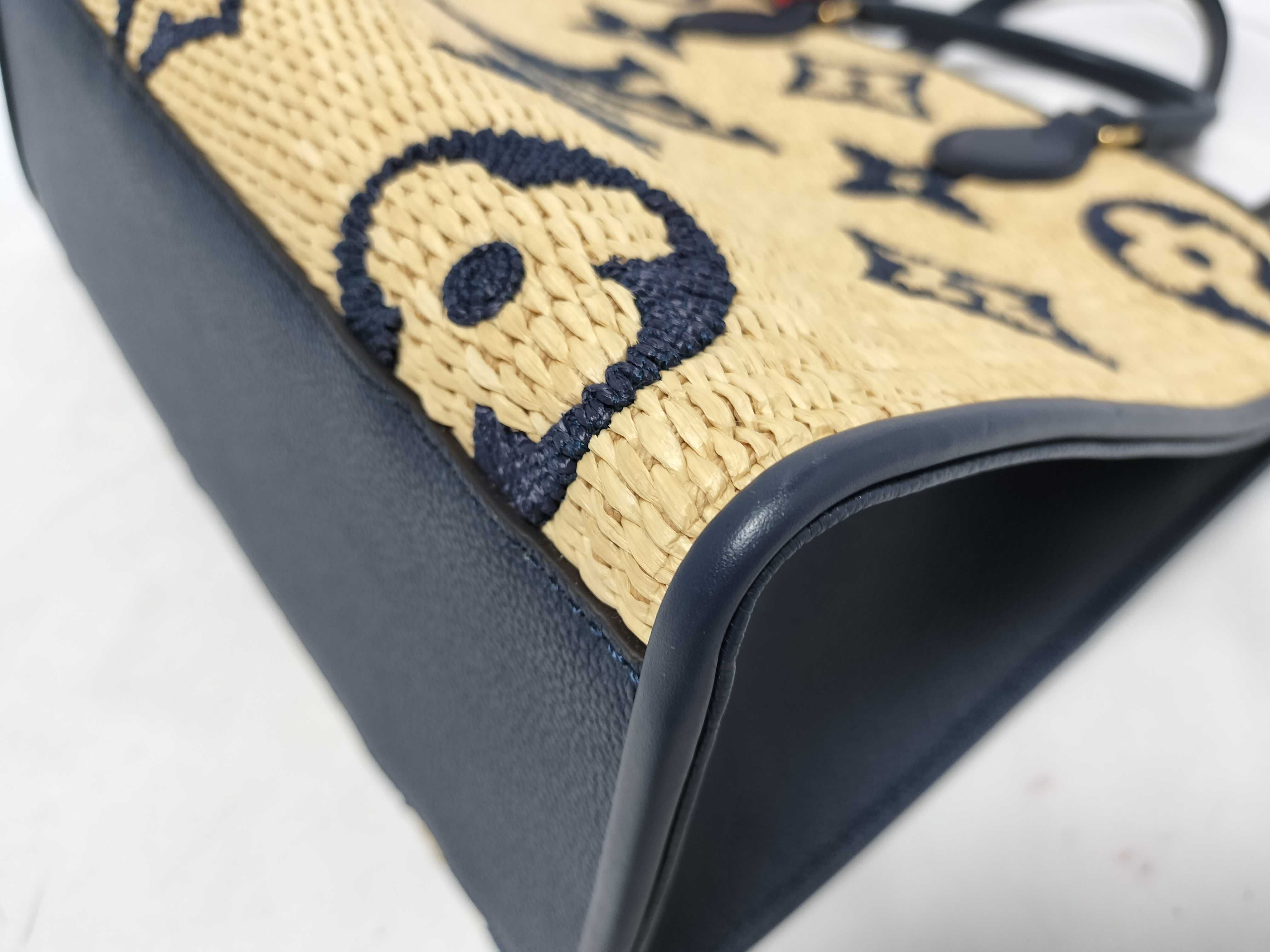 LV Monogram OnTheGo Raffia-like Textile M57723 FOID Confirmed Handbag — view 8
