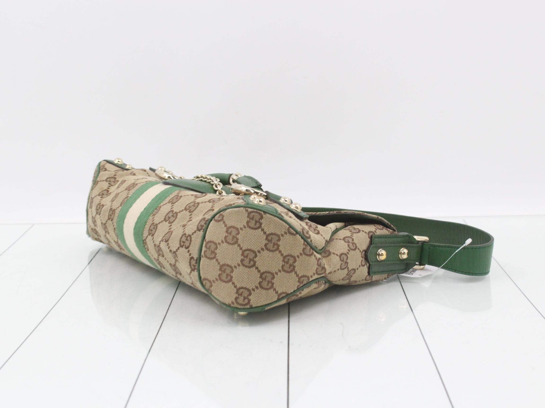 GG Canvas Horsebit 1955 One-Shoulder Bag — view 6