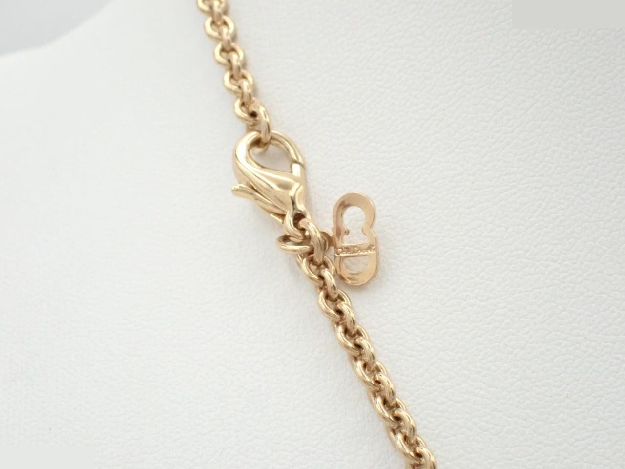 necklace with stone logo, chain approximately 50cm long. — view 2