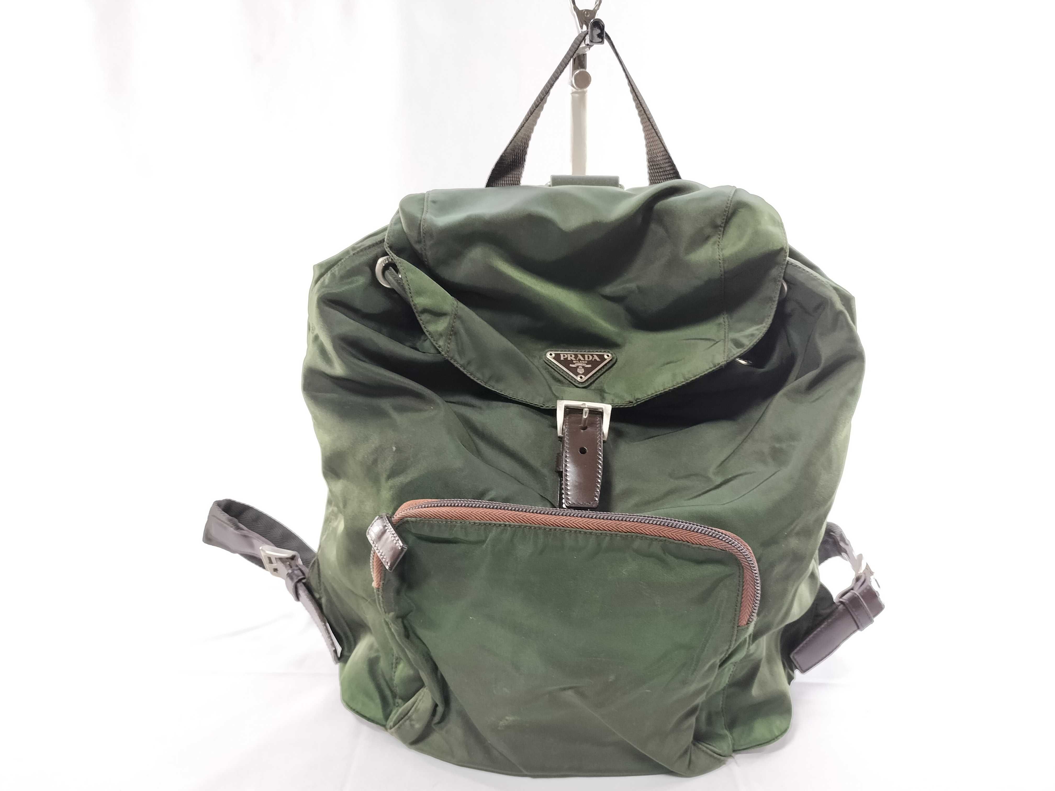 Nylon Backpack, Khaki