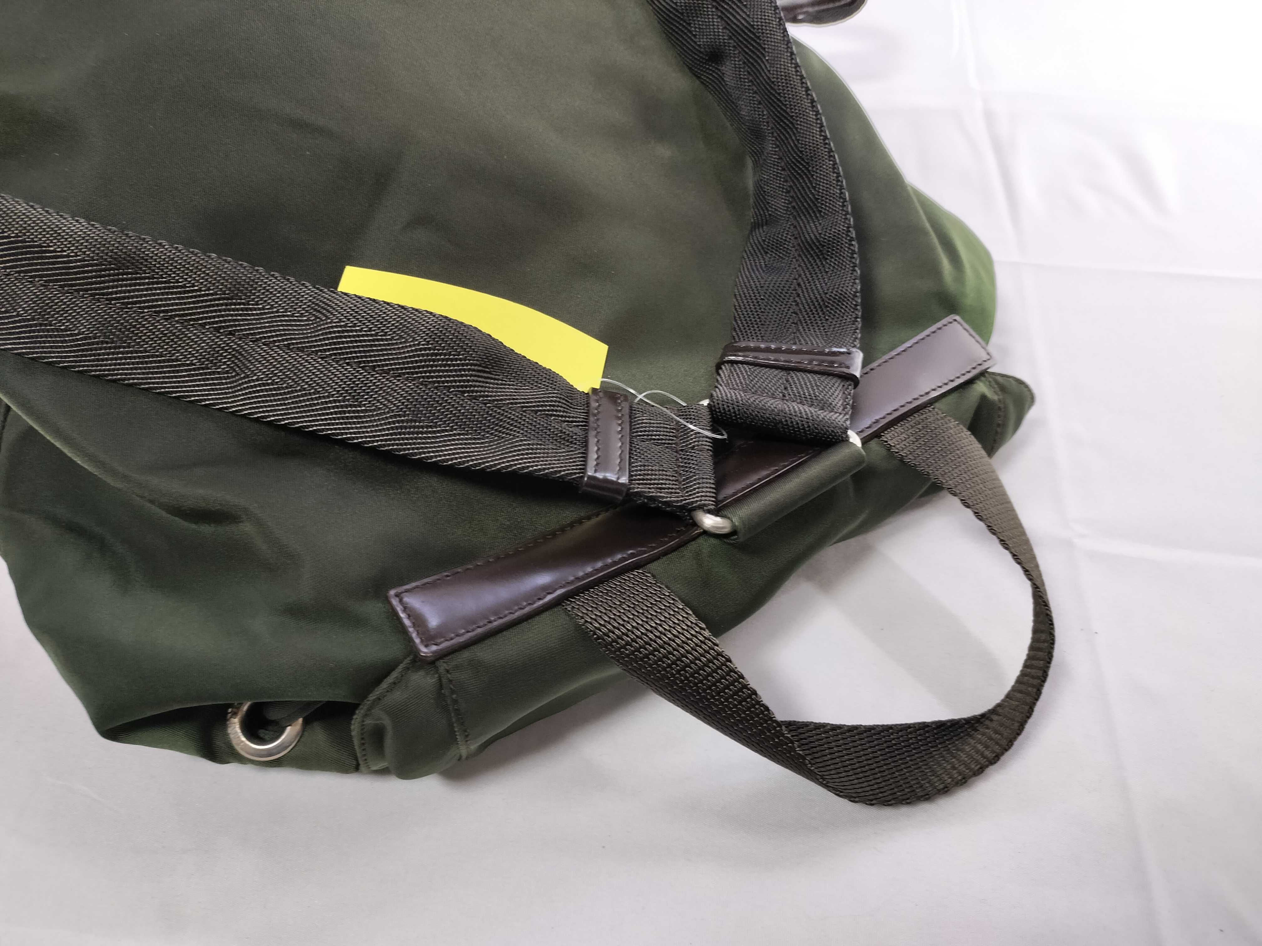 Nylon Backpack, Khaki — view 3