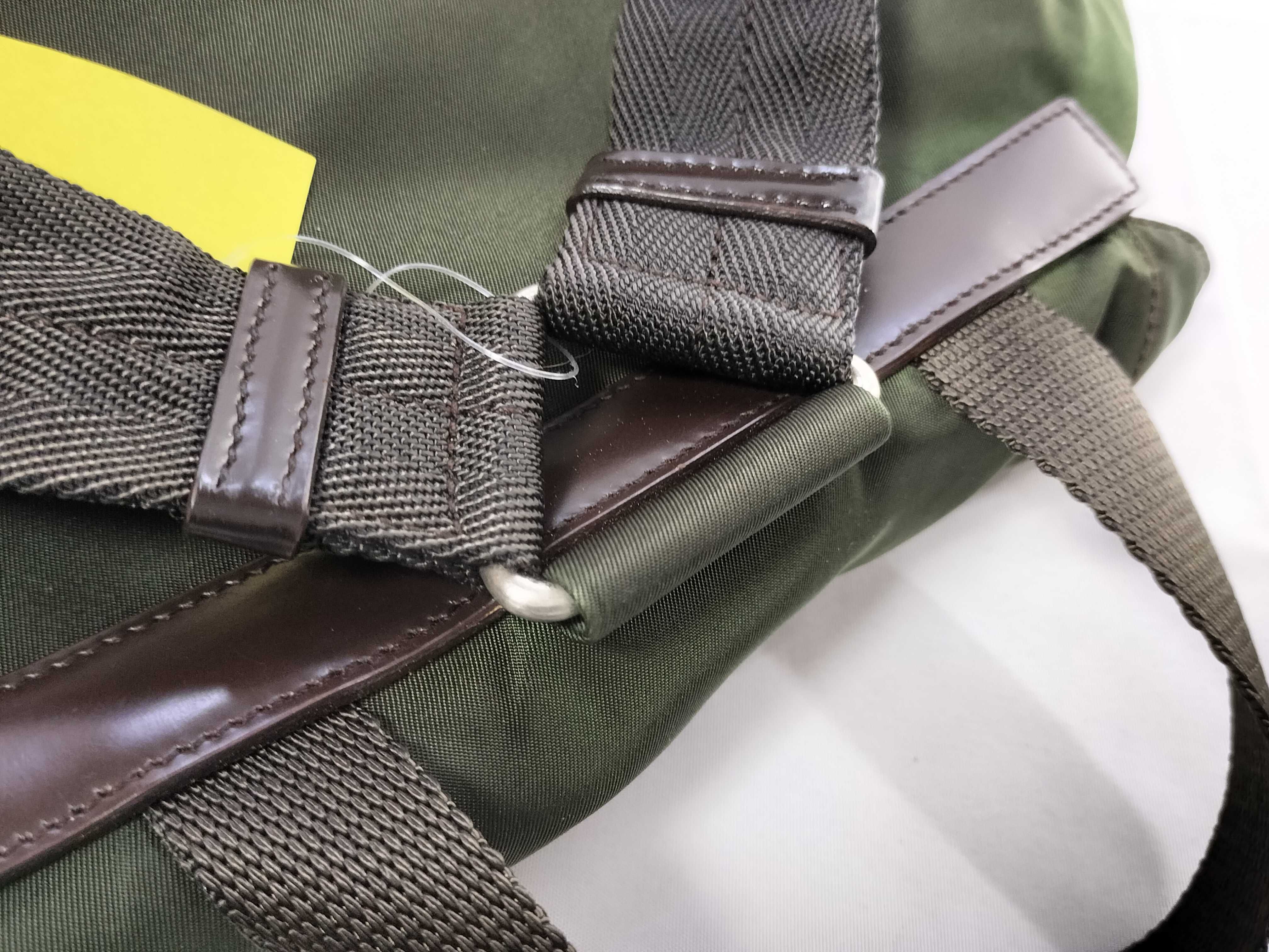 Nylon Backpack, Khaki — view 4