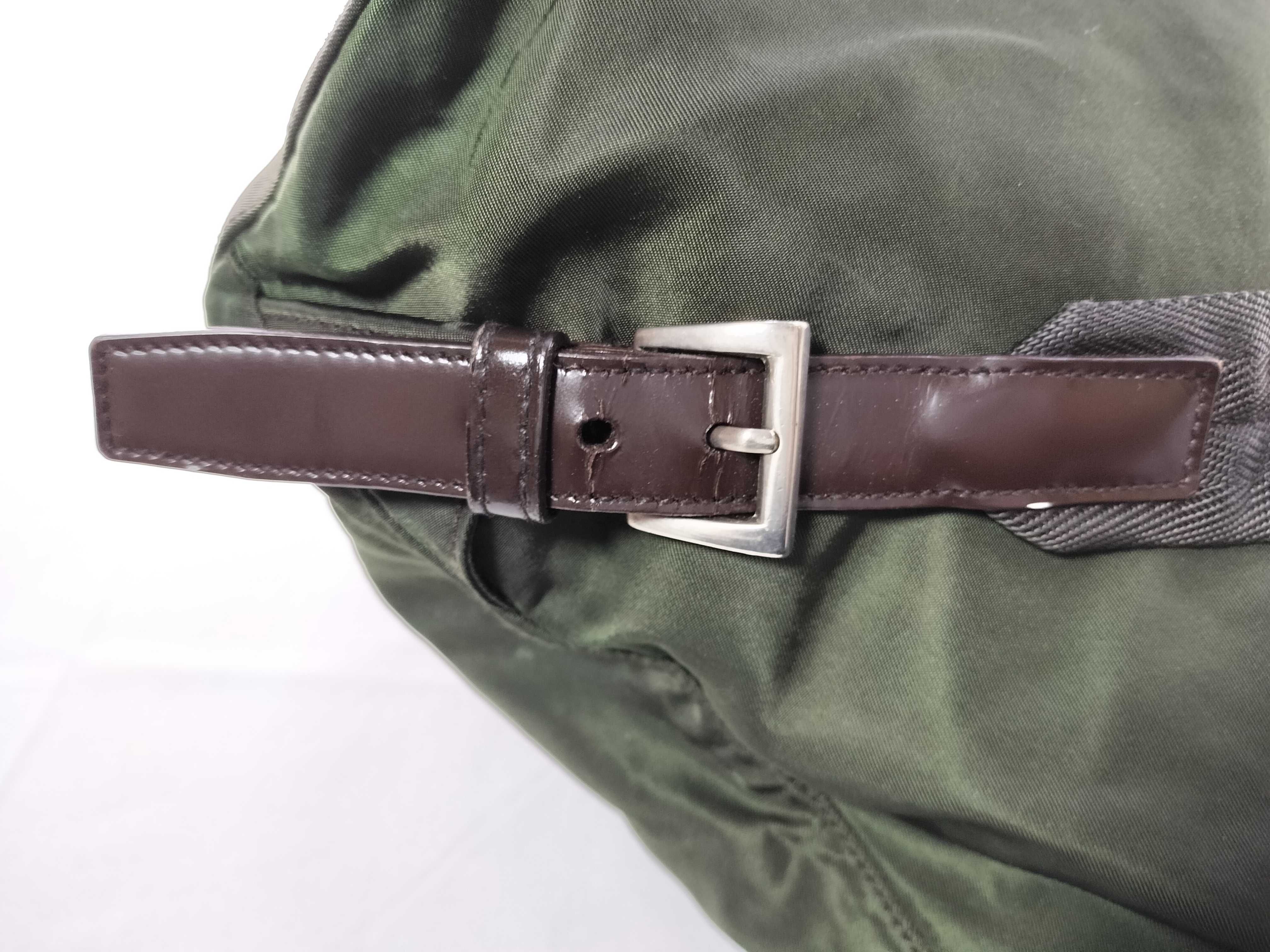 Nylon Backpack, Khaki — view 5