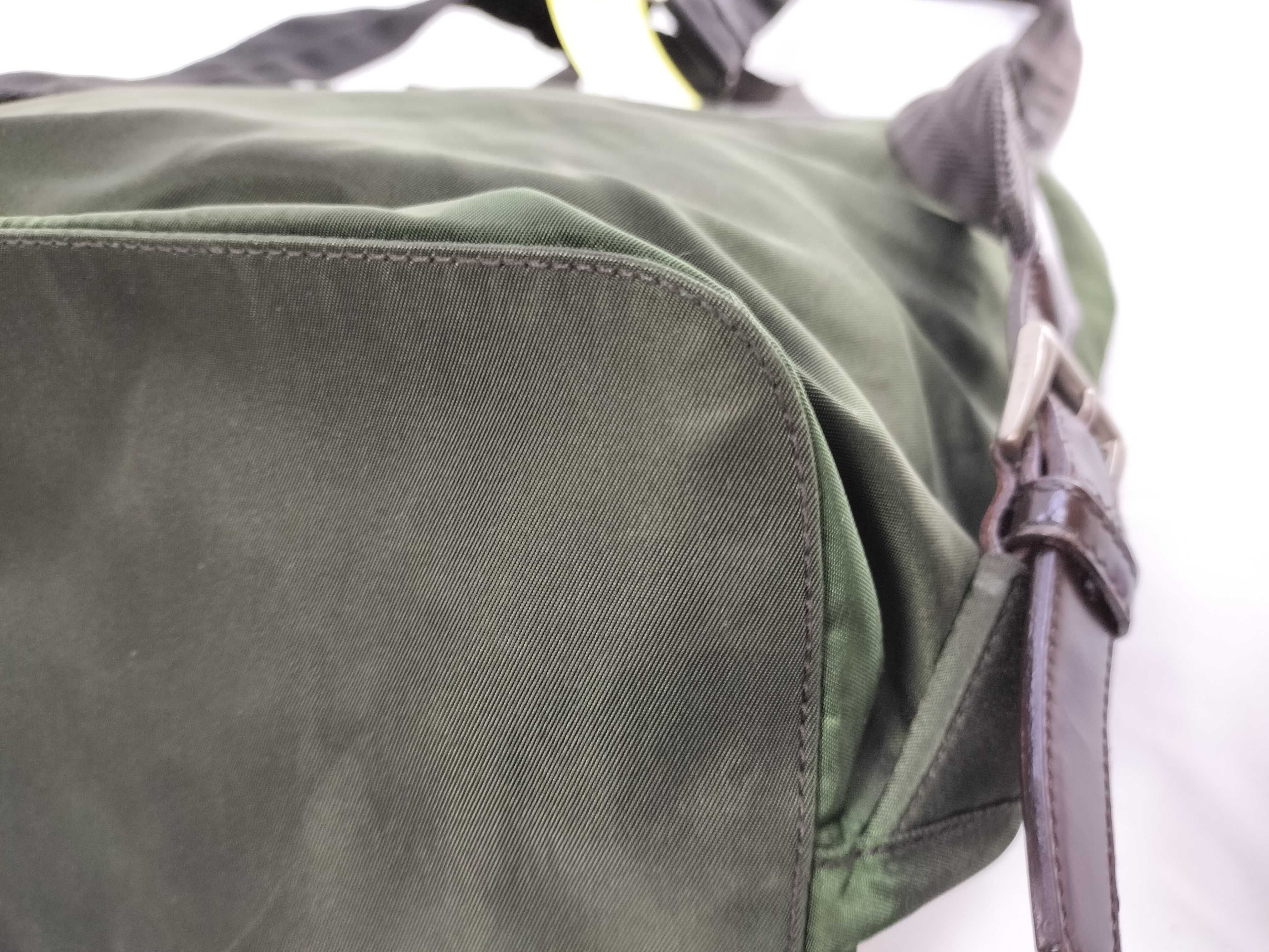 Nylon Backpack, Khaki — view 6