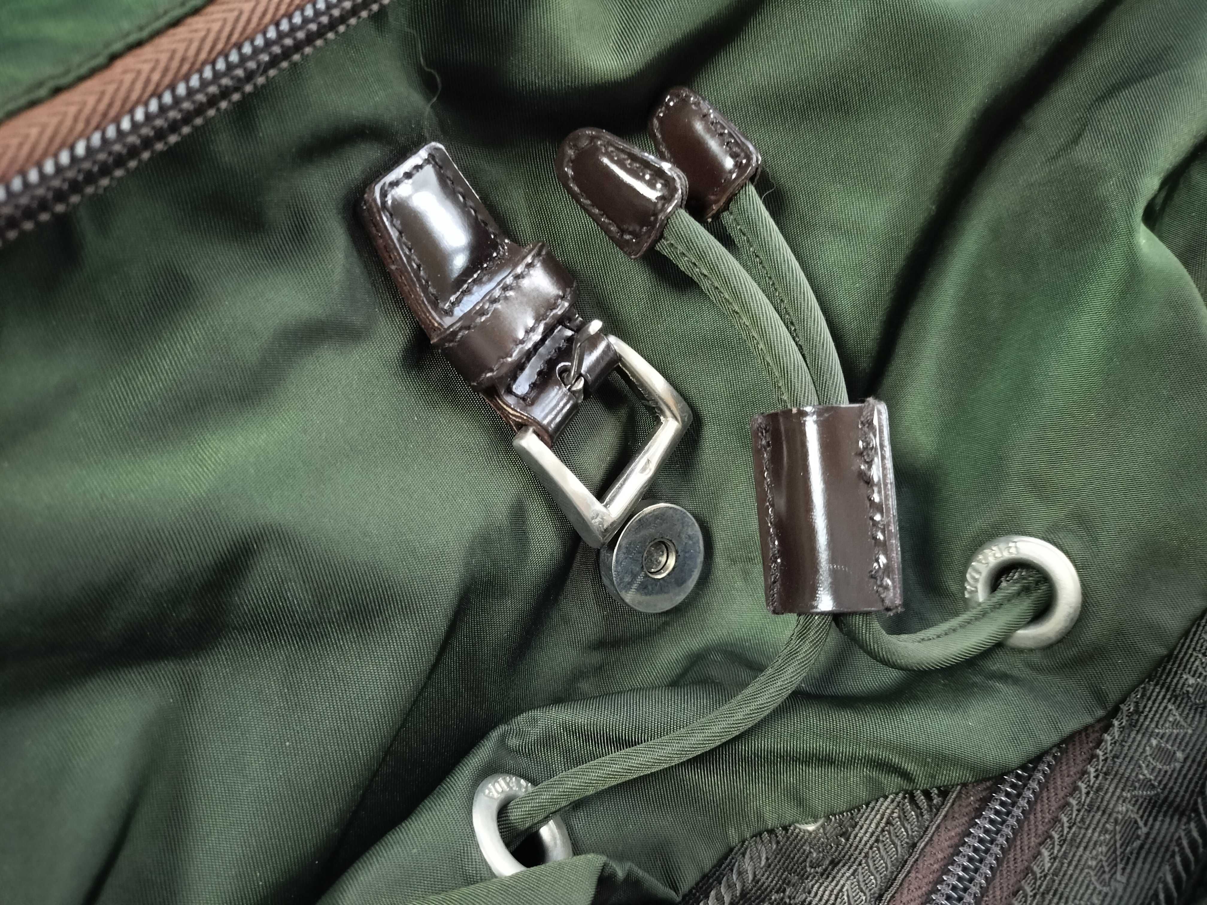 Nylon Backpack, Khaki — view 9