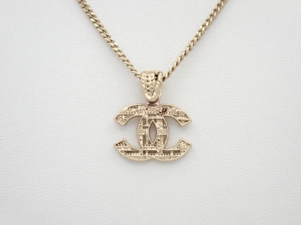 Coco Mark Necklace, with markings, A13B, Gold, Chain approx. 60cm