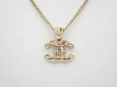 Coco Mark Necklace, with markings, A13B, Gold, Chain approx. 60cm