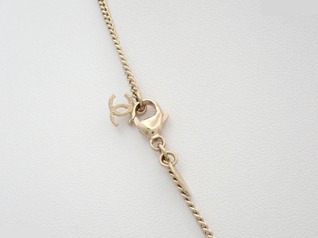 Coco Mark Necklace, with markings, A13B, Gold, Chain approx. 60cm — view 2