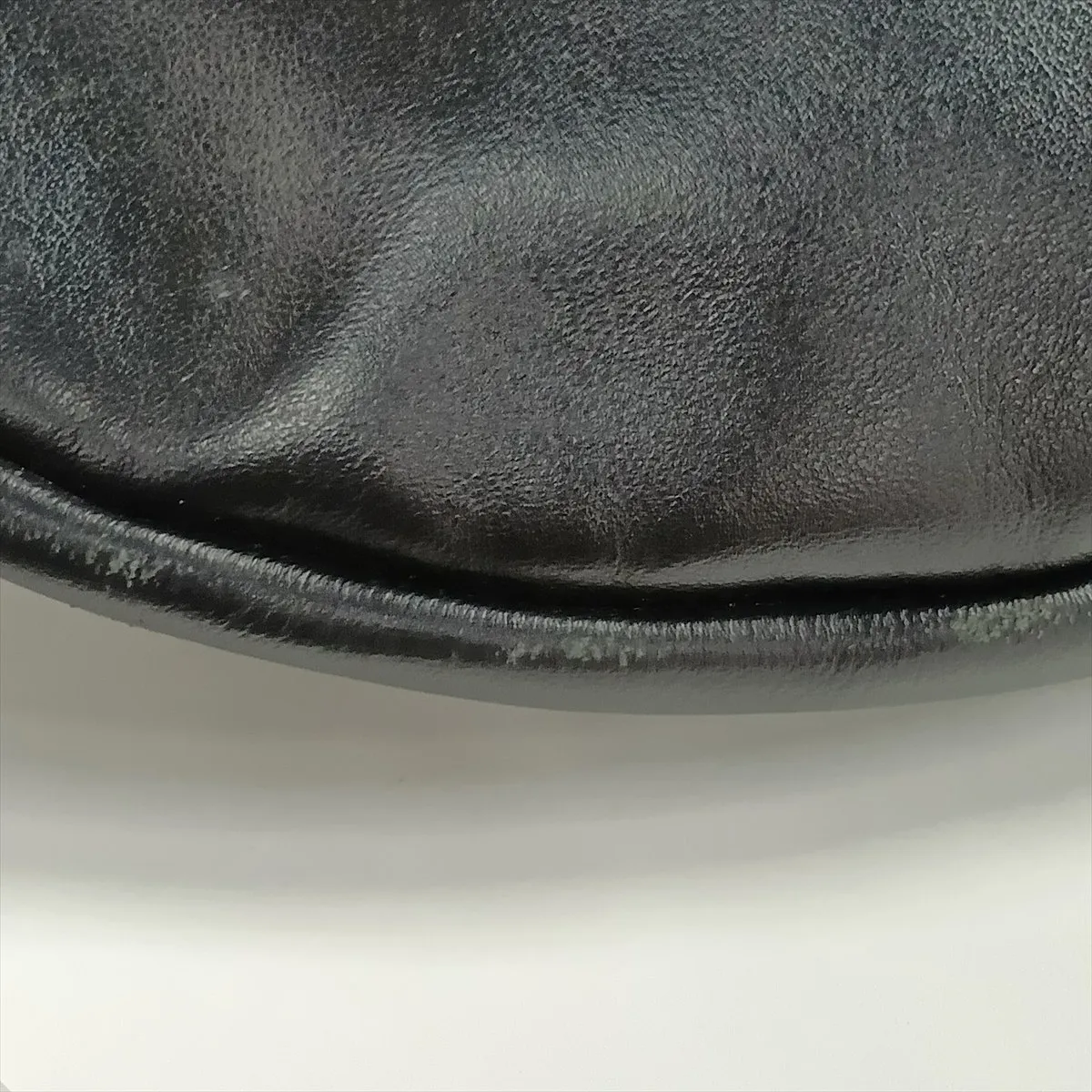 Hobo Leather Shoulder Bag, Black — view 12