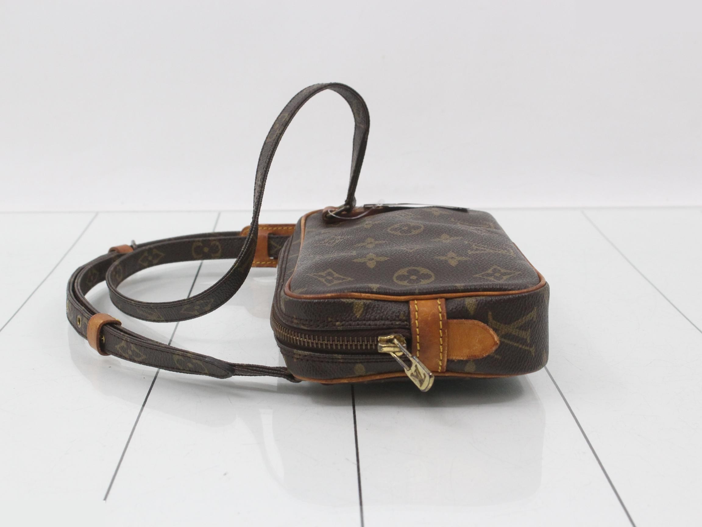 M51828 Marly Bandoulière Shoulder Bag, Monogram, Brown — view 4